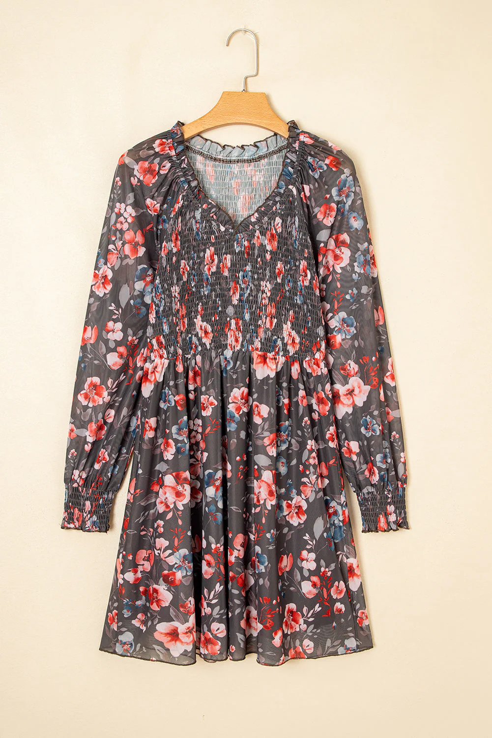 Threaded Pear Evajena Long Sleeve Mini Dress - Image 6