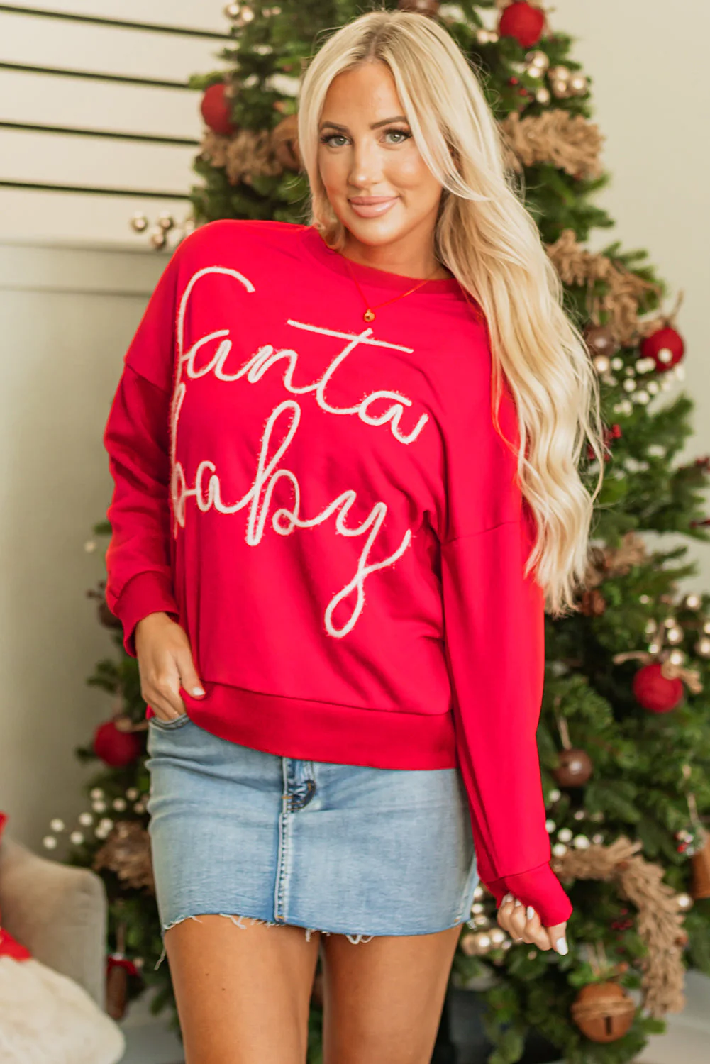 Threaded Pear Evelyn Baby Tinsel Graphic Sweatshirt - Image 4