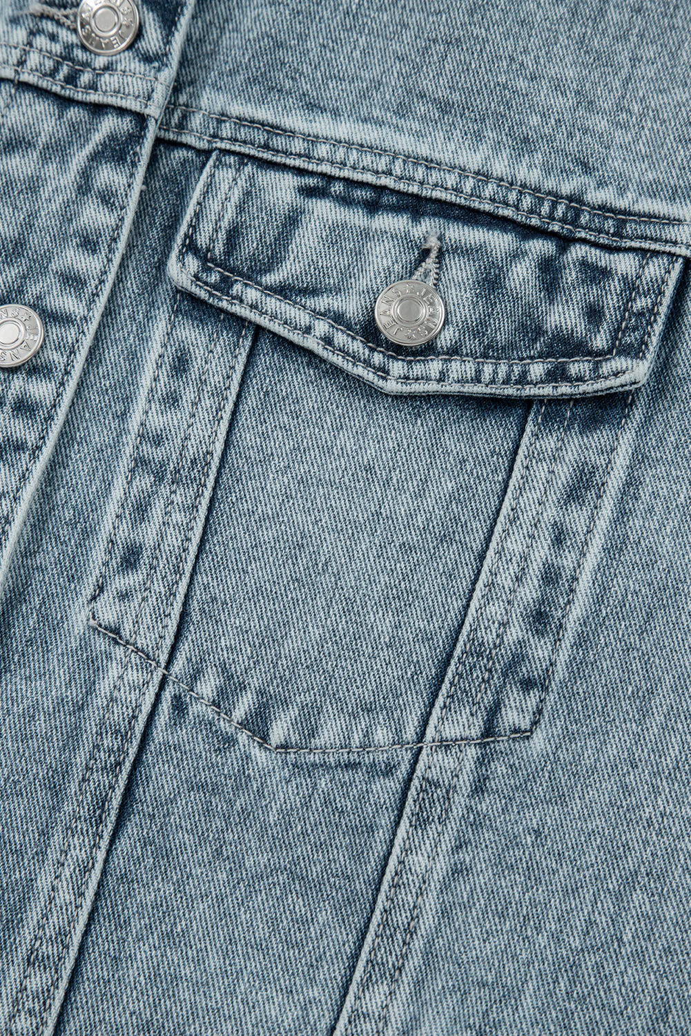 Threaded Pear Evelyn Flap Frayed Detail Vest - Image 6