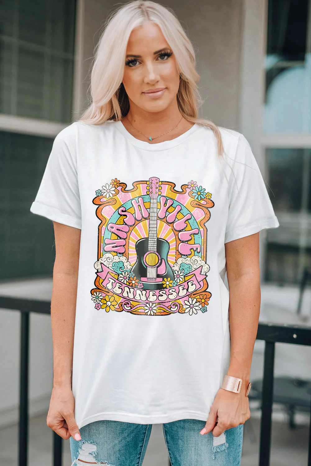 Threaded Pear Evelynn Country Music T Shirt - Image 4