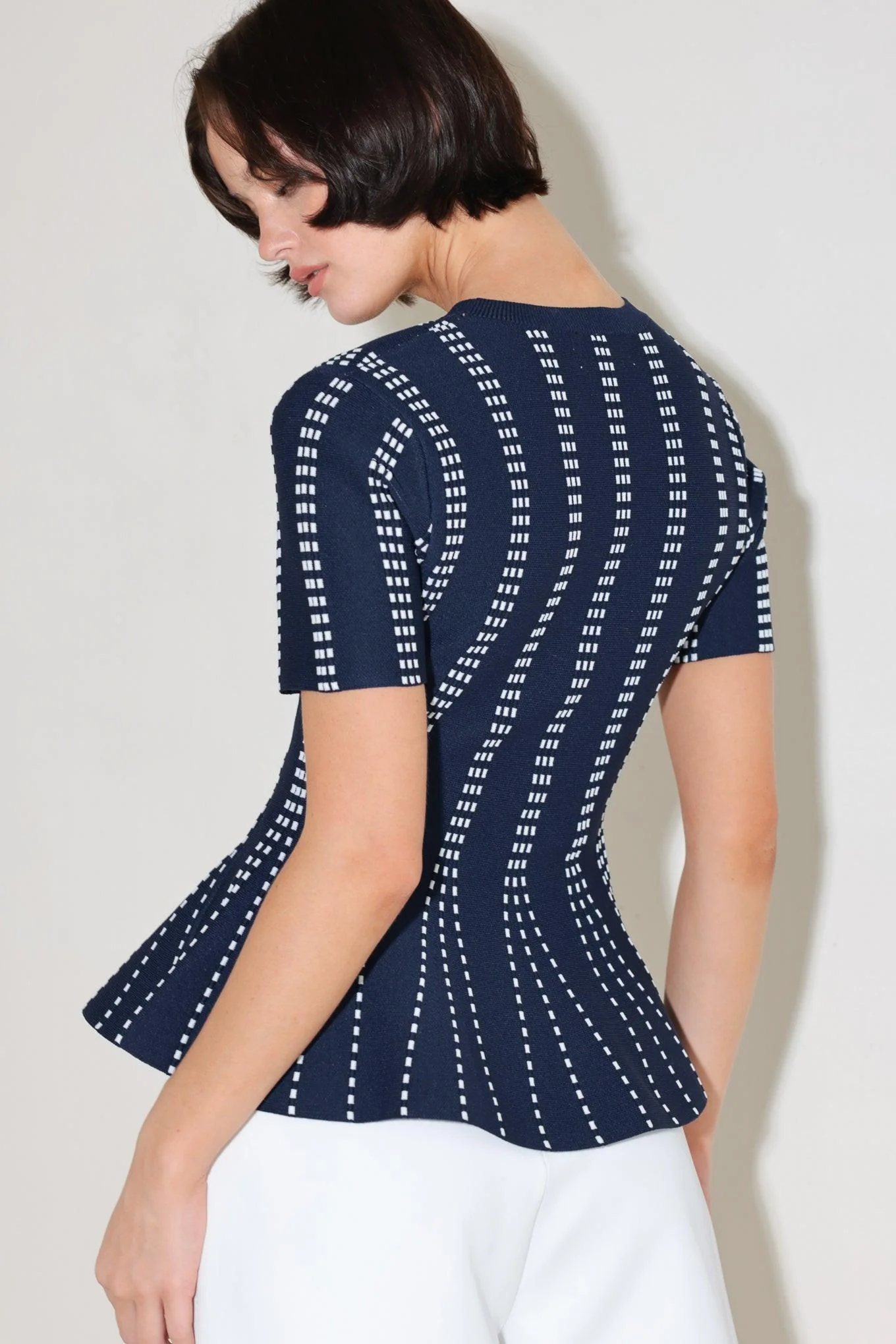 Evening Rustle Jacquard Sweater Top - Image 20