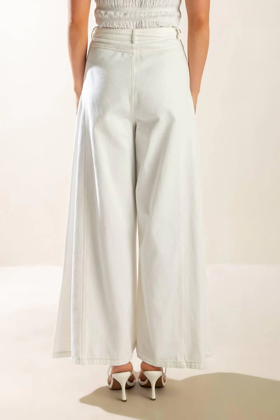 Every Sunday White Woven Pants - Image 2