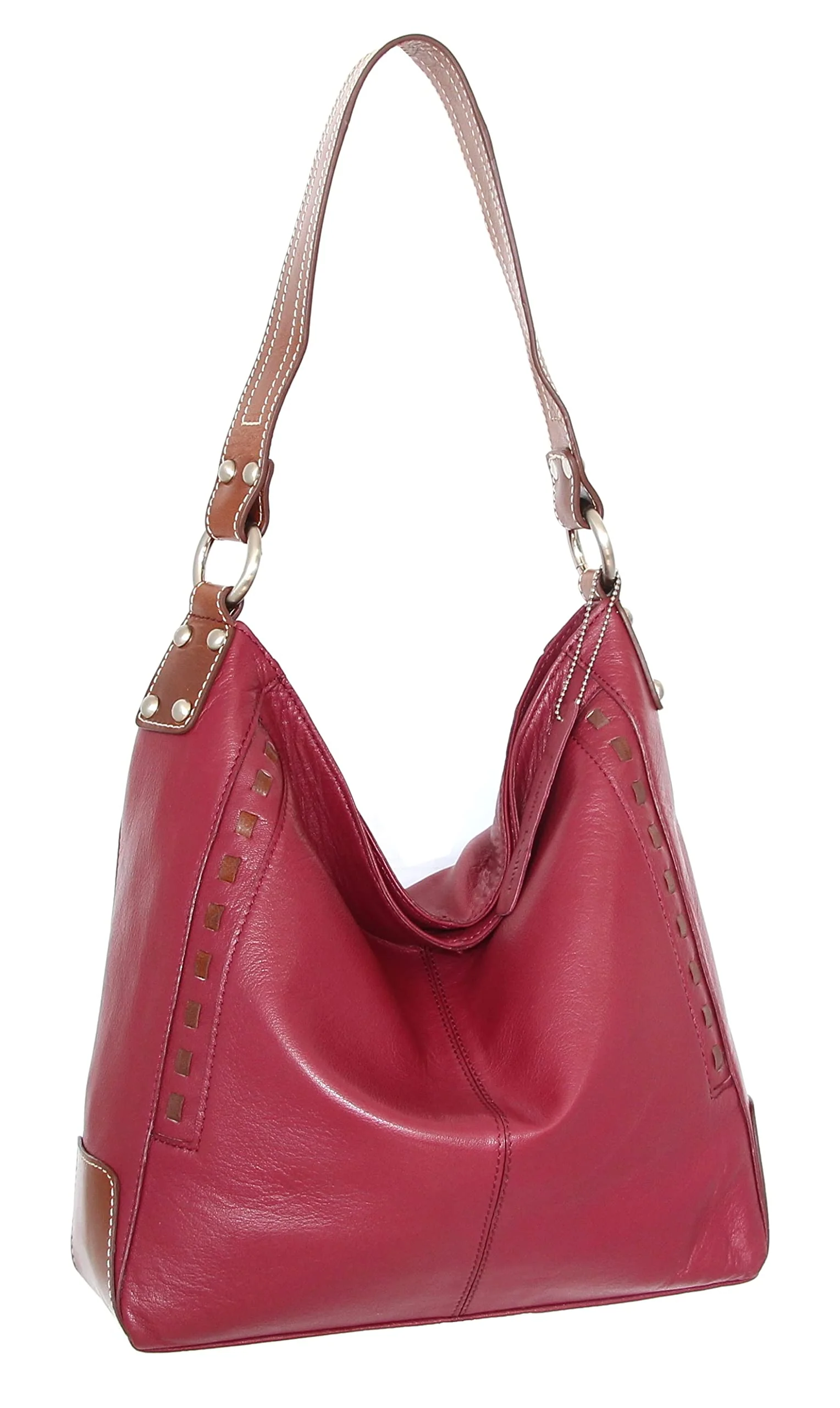 Everyday Leather Hobo Bag in Cabernet