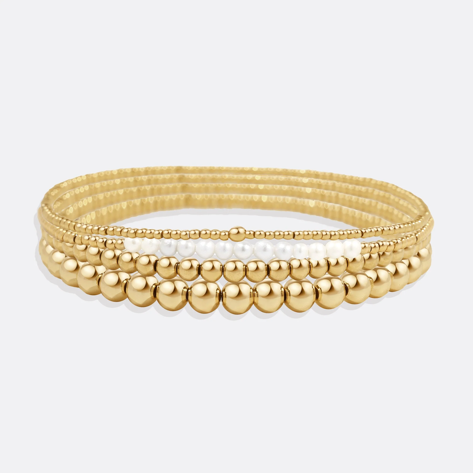 Mint & Lily Everyday Pearl Bracelet Stacking Set - Image 2