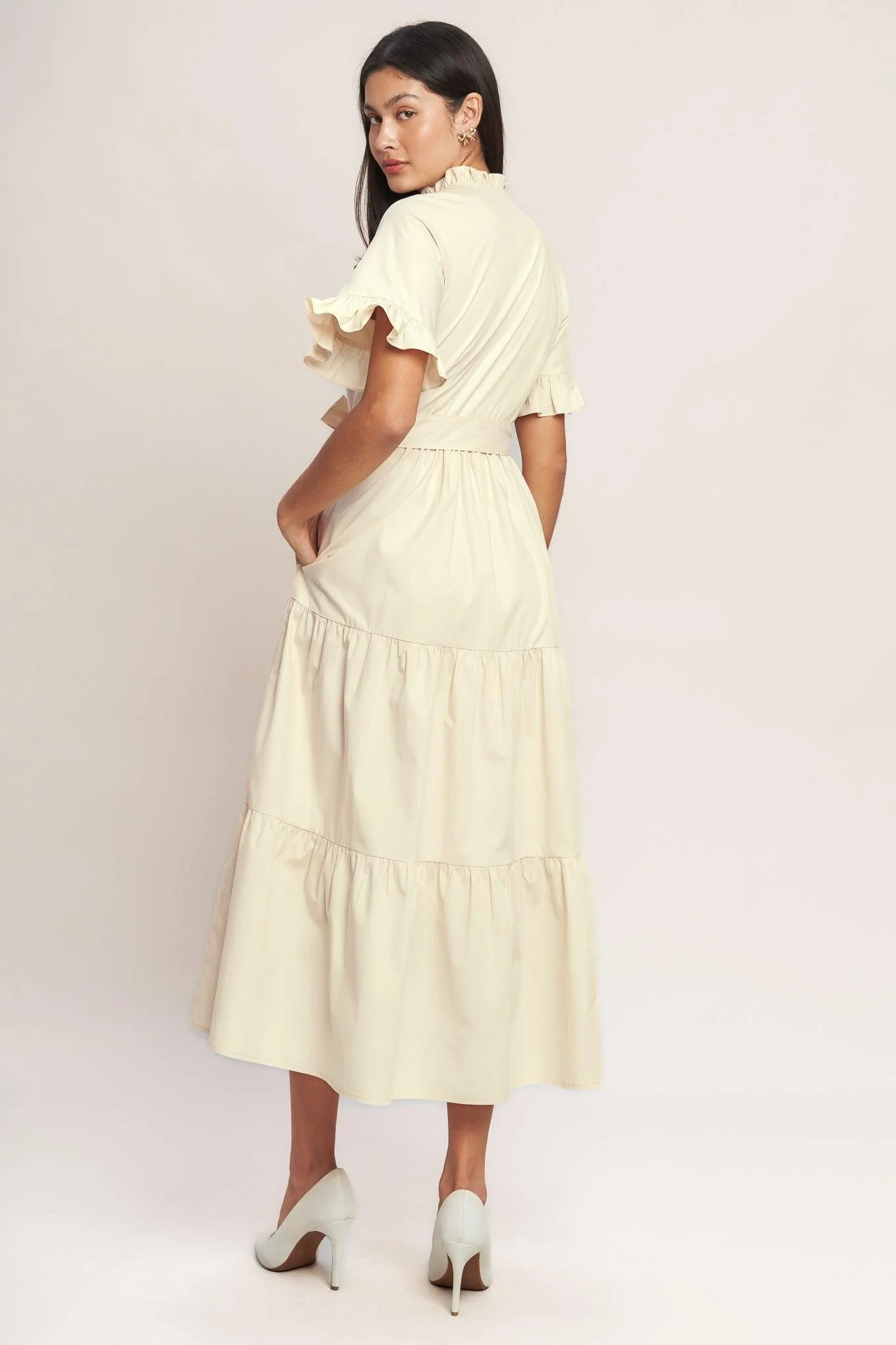 Feels Like a Compliment Woven Midi Dress - Image 10