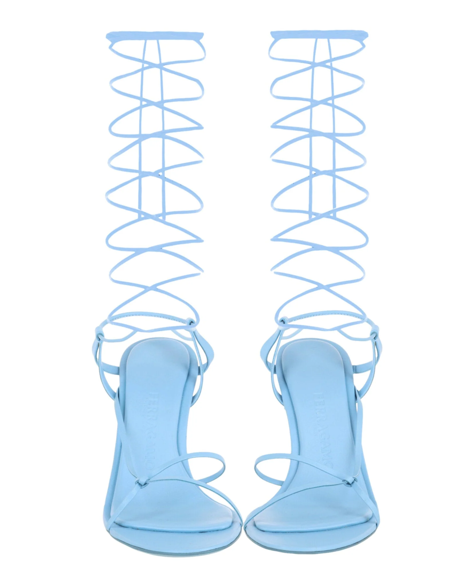 Ferragamo Azha X5 Wrap Tie Heels - Image 5