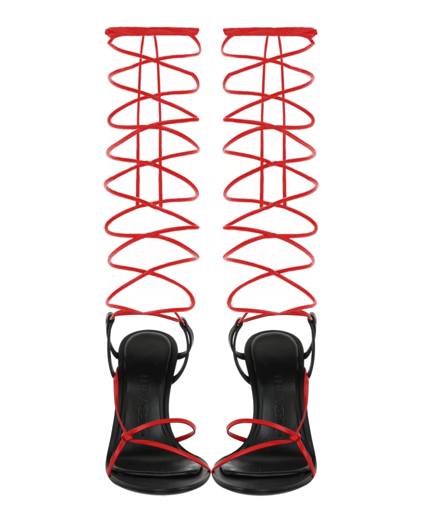 Ferragamo Azha X5 Wrap Tie Heels - Image 5