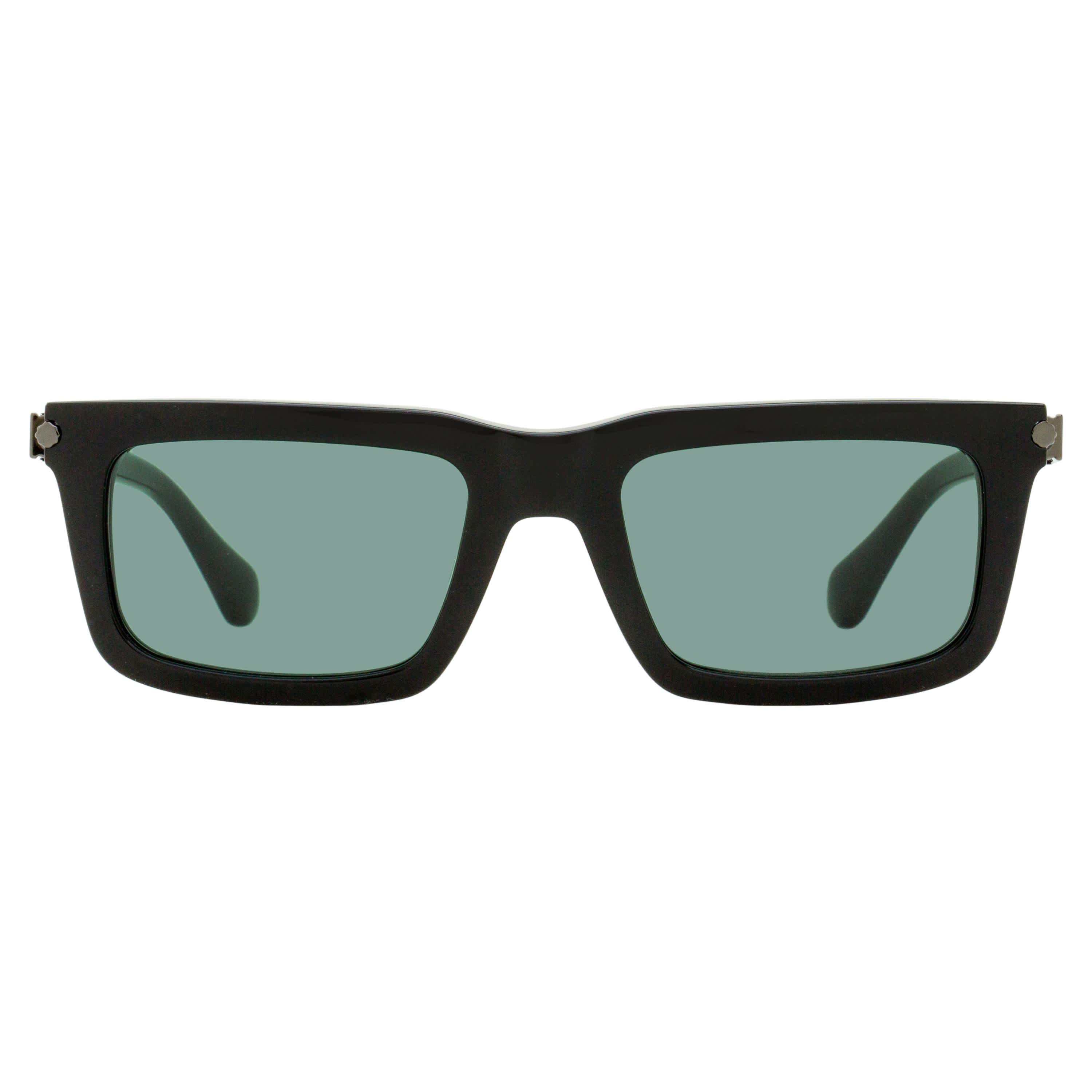 Ferragamo Evolution Rectangular Sunglasses SF2015S 001 Black 53mm - Image 2