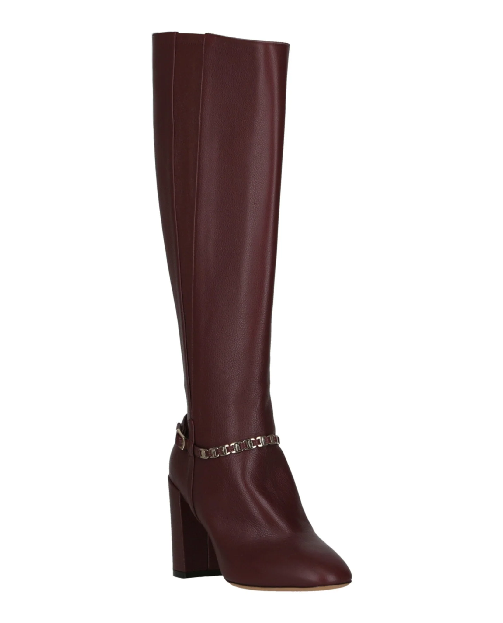 Ferragamo Triba Leather Knee-High Boots - Image 2