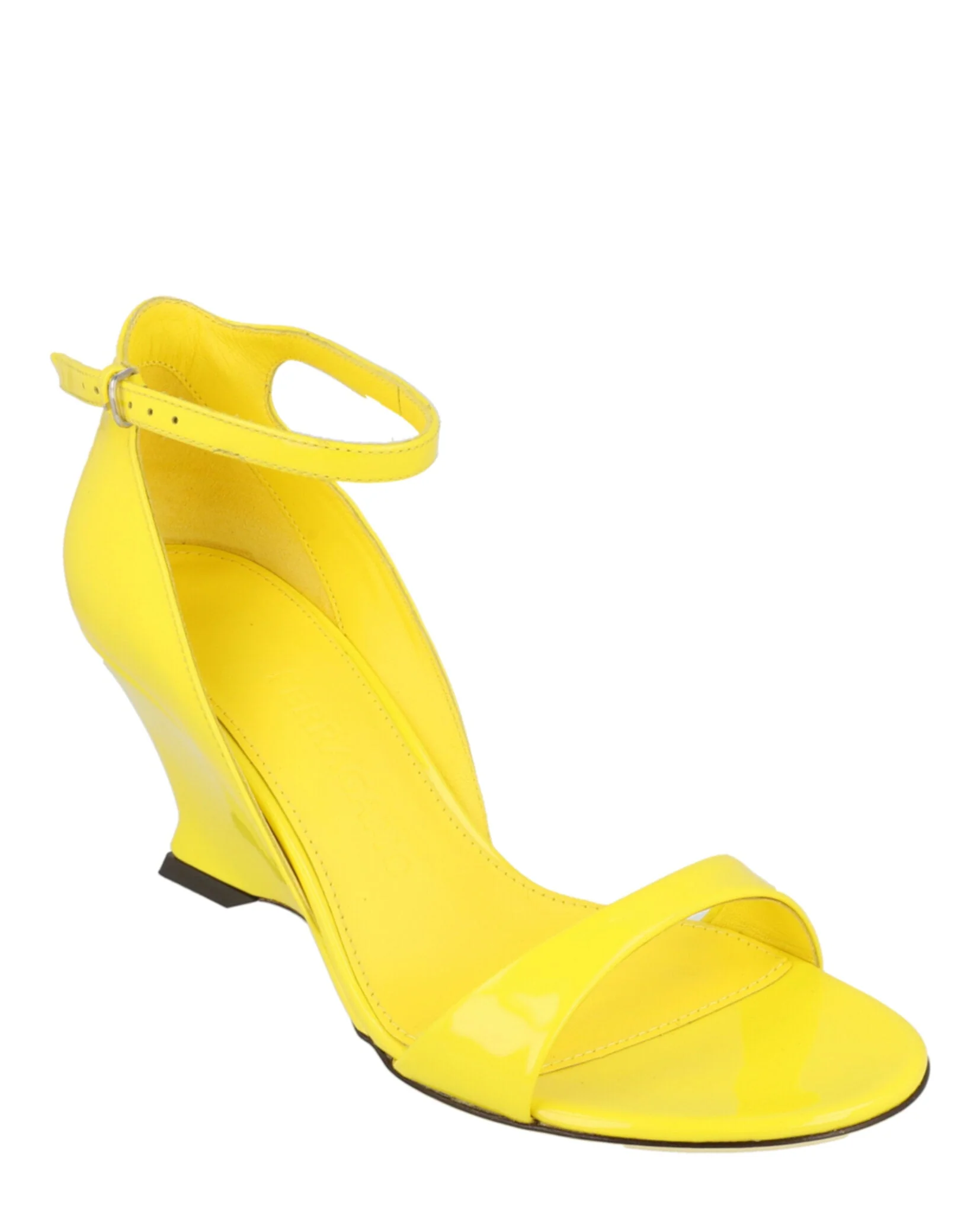 Ferragamo Vidette Patent Leather Wedge Sandals - Image 2