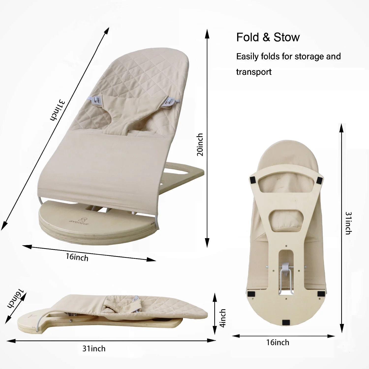 Fir | Baby Bouncer | Foldable - Image 5