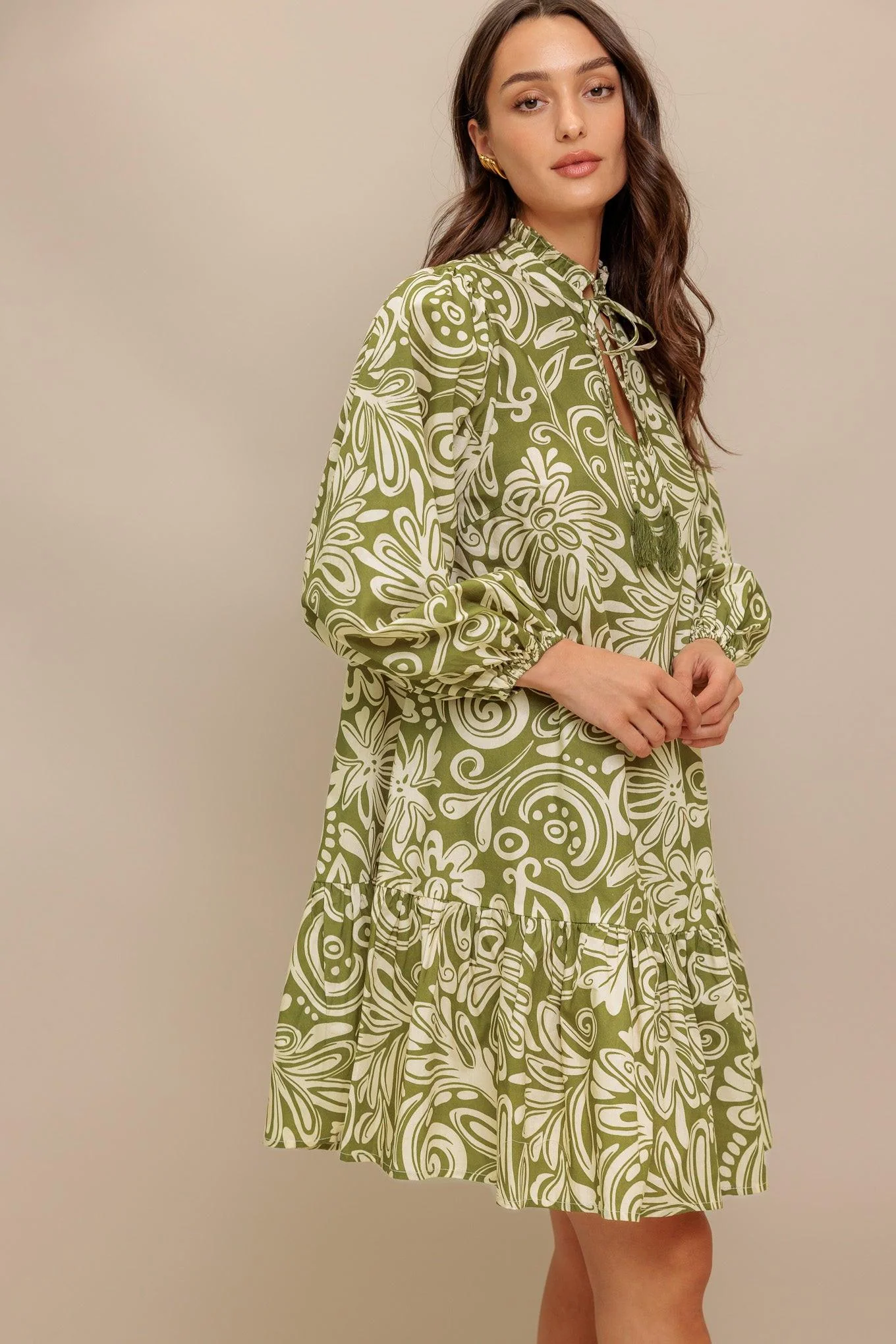 Florence Flair Woven Mini Dress - Image 6