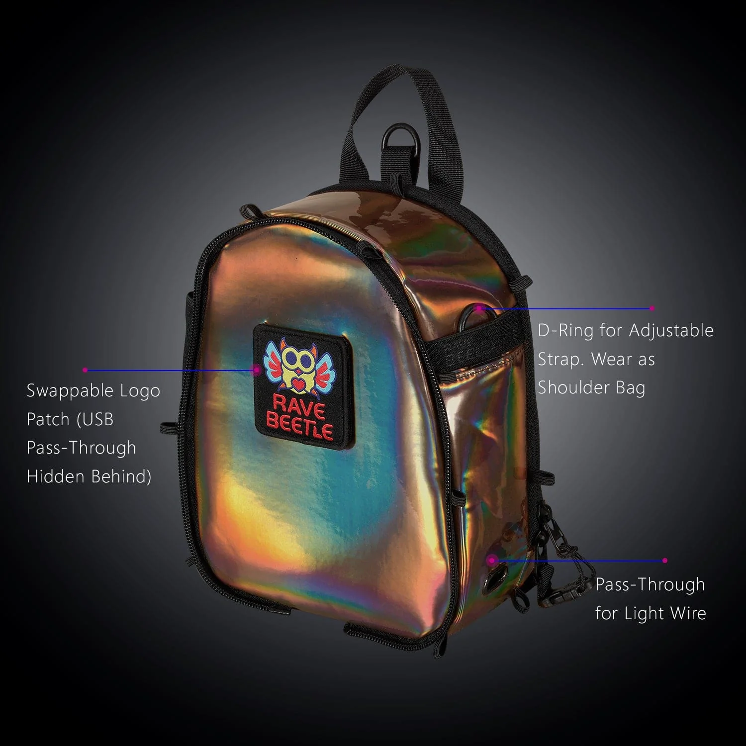 FLOWt Magic Backpack Interchangeable Wing Mini Backpack for Theme Park Outfits (Mocha) - Image 33