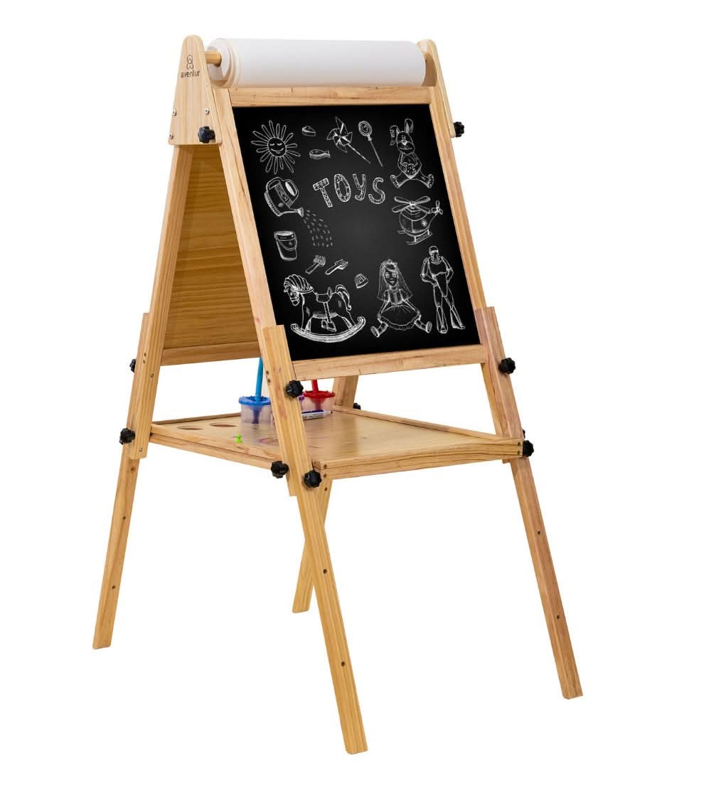Foldable Kids Easel – 3 Adjustable Heights, Art Station for Drawing & Painting - Image 3