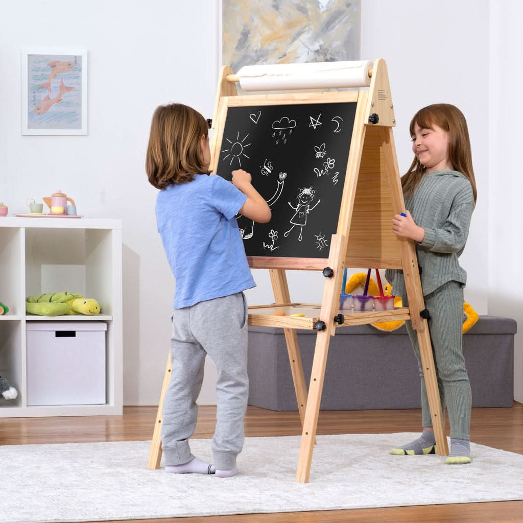 Foldable Kids Easel – 3 Adjustable Heights, Art Station for Drawing & Painting - Image 6