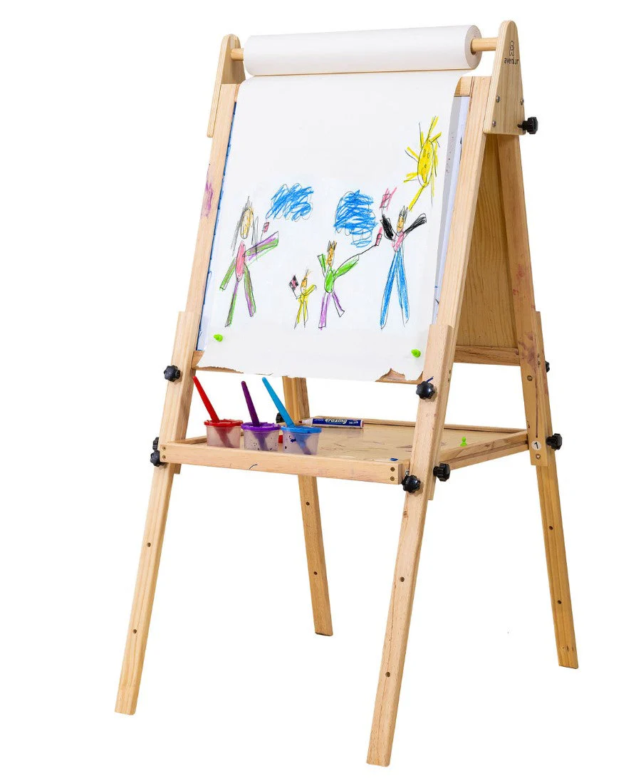 Foldable Kids Easel – 3 Adjustable Heights, Art Station for Drawing & Painting - Image 9