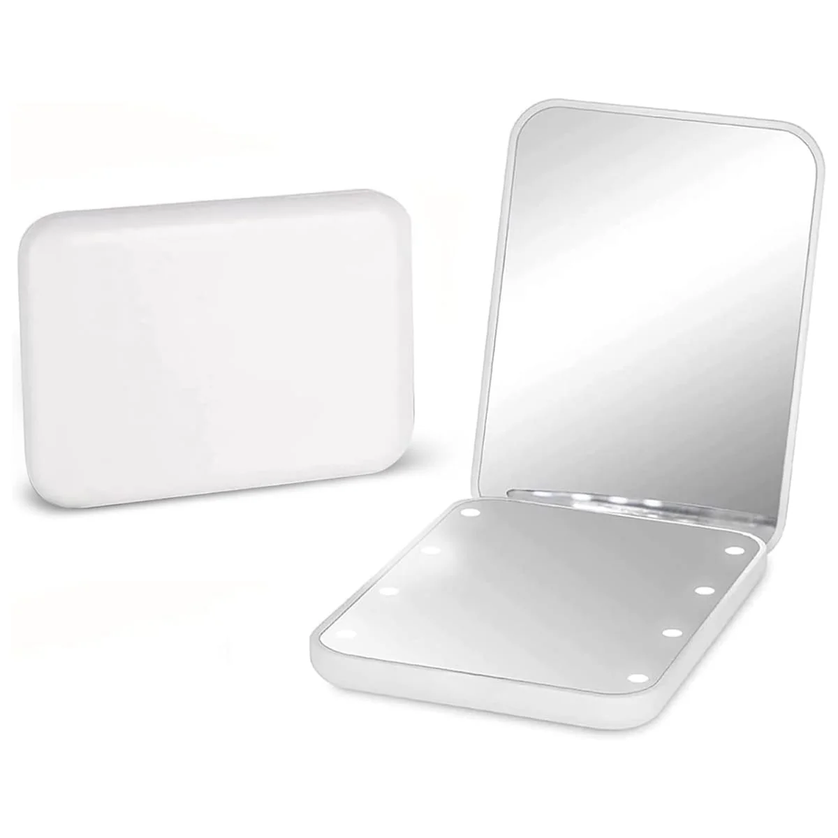 Foldable LED Travel 2X Magnification Makeup Mirror - Image 16