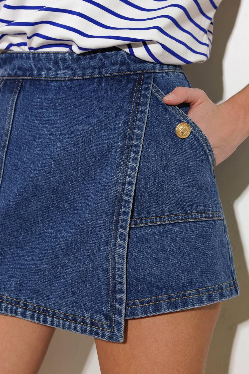 For a Second Denim Skort - Image 3