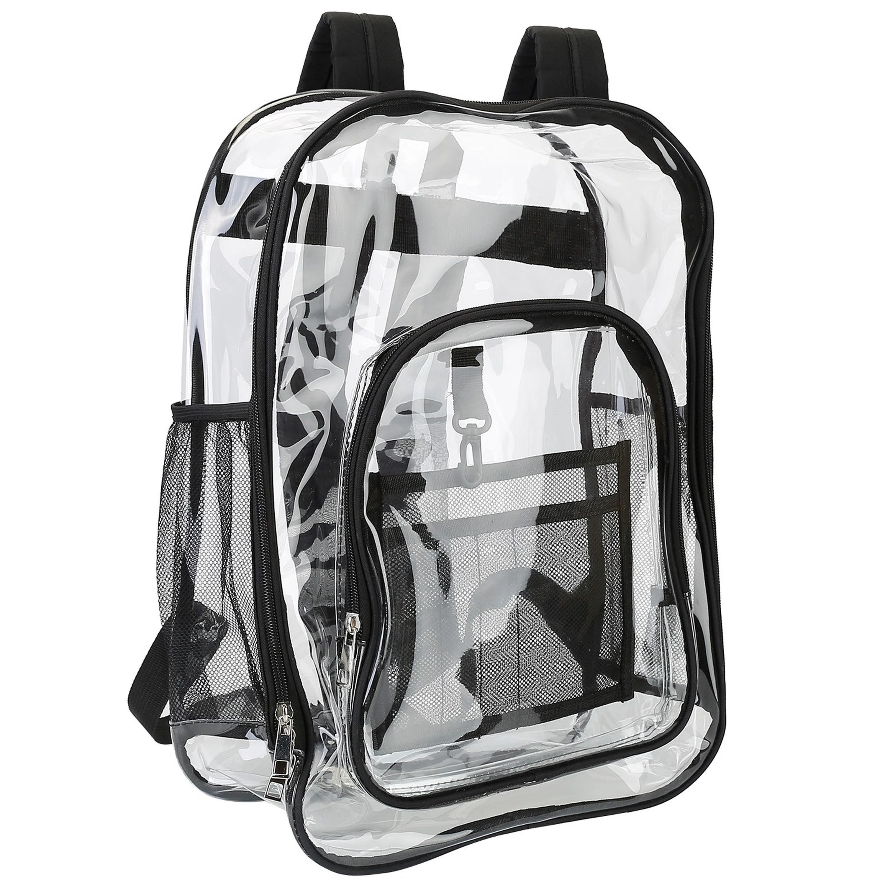 Fresh Fab Finds Clear Backpack Heavy Duty Transparent Book Bag Waterproof PVC Clear Backpack 5.3Gal with Reinforced Strap for College Workplace