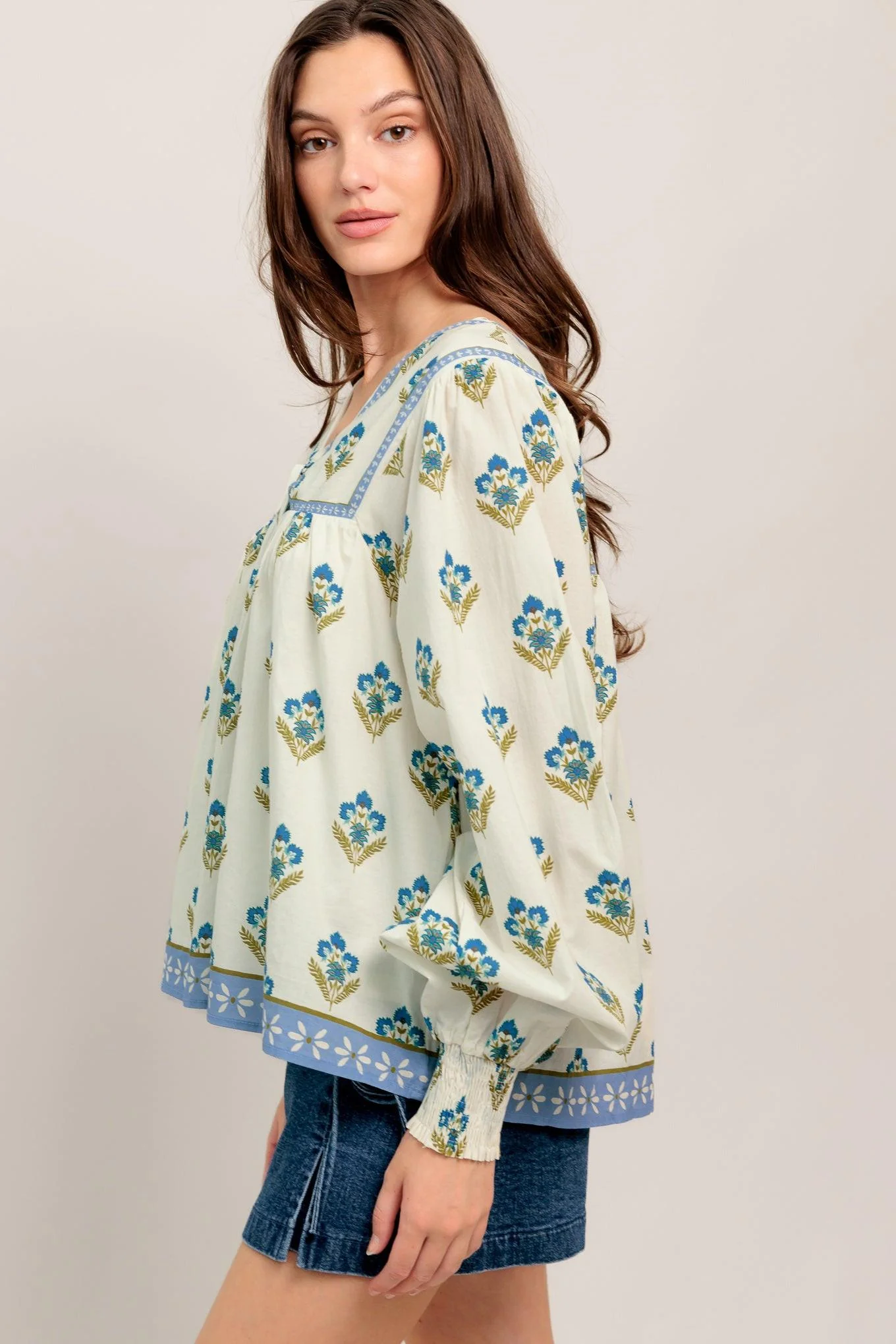 From Coffee Runs to Weekends Woven Top - Image 3
