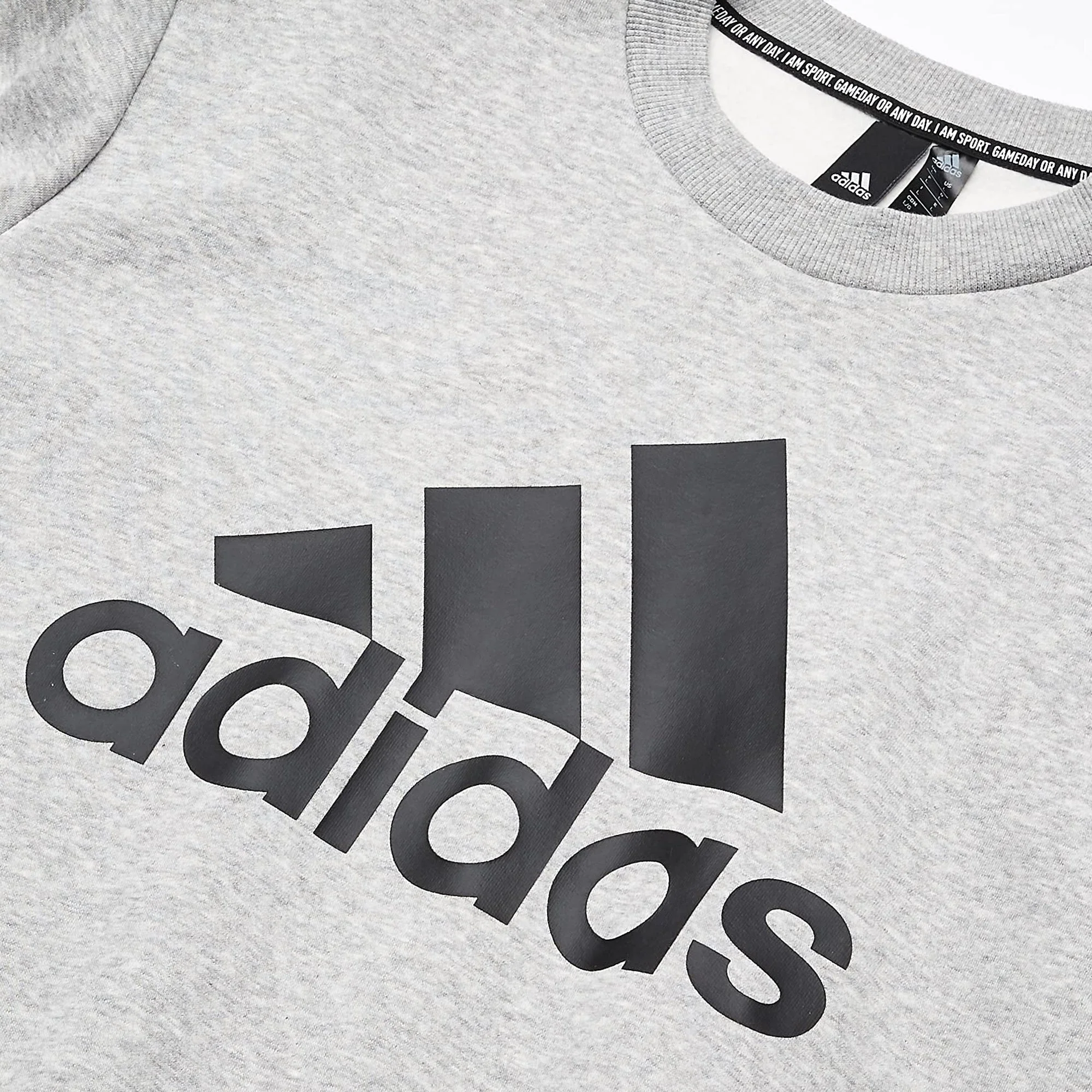 adidas Men's Badge Of Sport Fleece Sweatshirt - Image 3