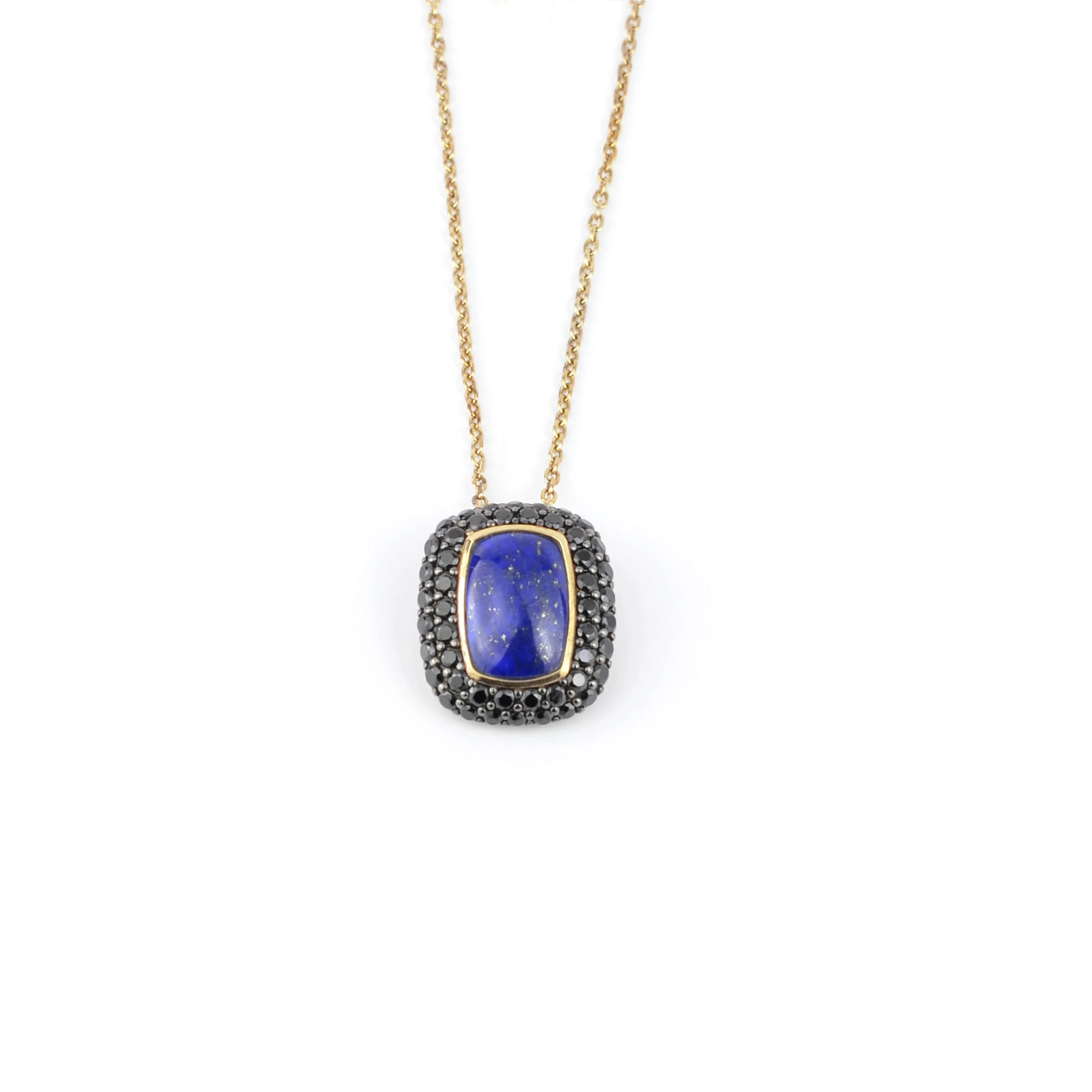 Genuine Black Spinel Necklace for Women 5.69 Carats Emerald Cut Lapis Necklace for Women Black Spinel Jewelry Two Birthstone September and August Birthstone Jewelry Gift - Image 7