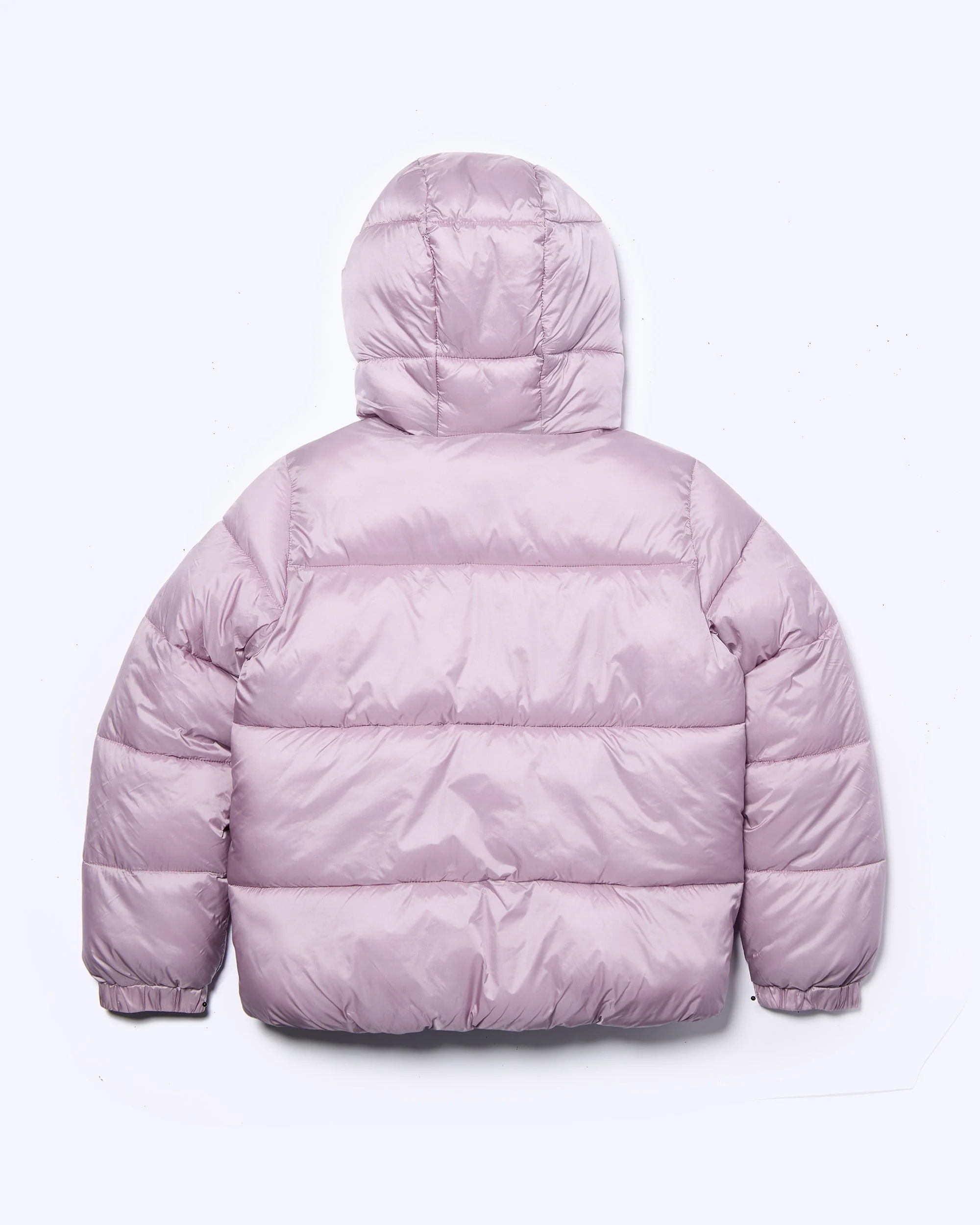 Girls Silk Shine Puffer Jacket - Dusty Grape - Image 2