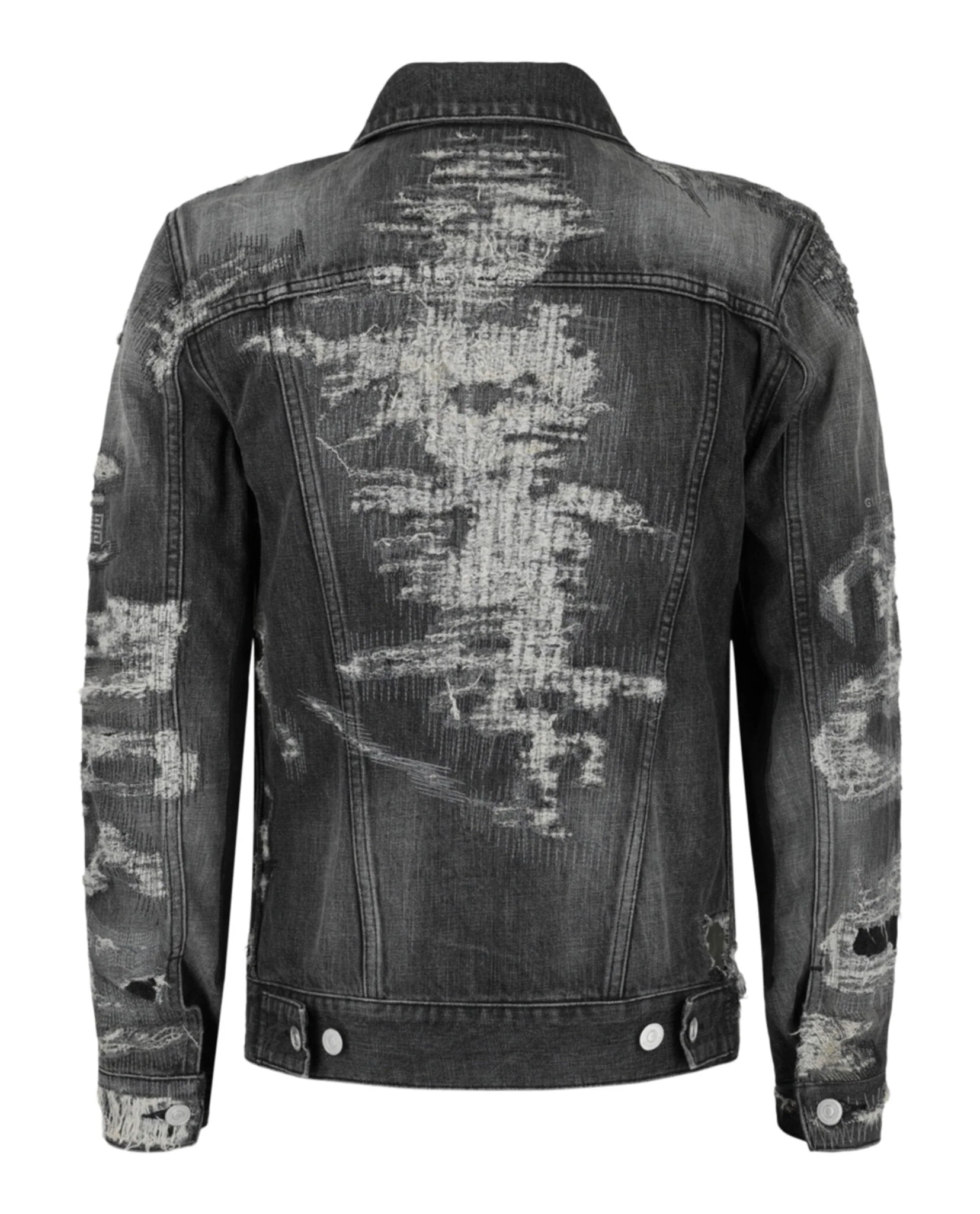 Givenchy Distressed Denim Jacket - Image 2