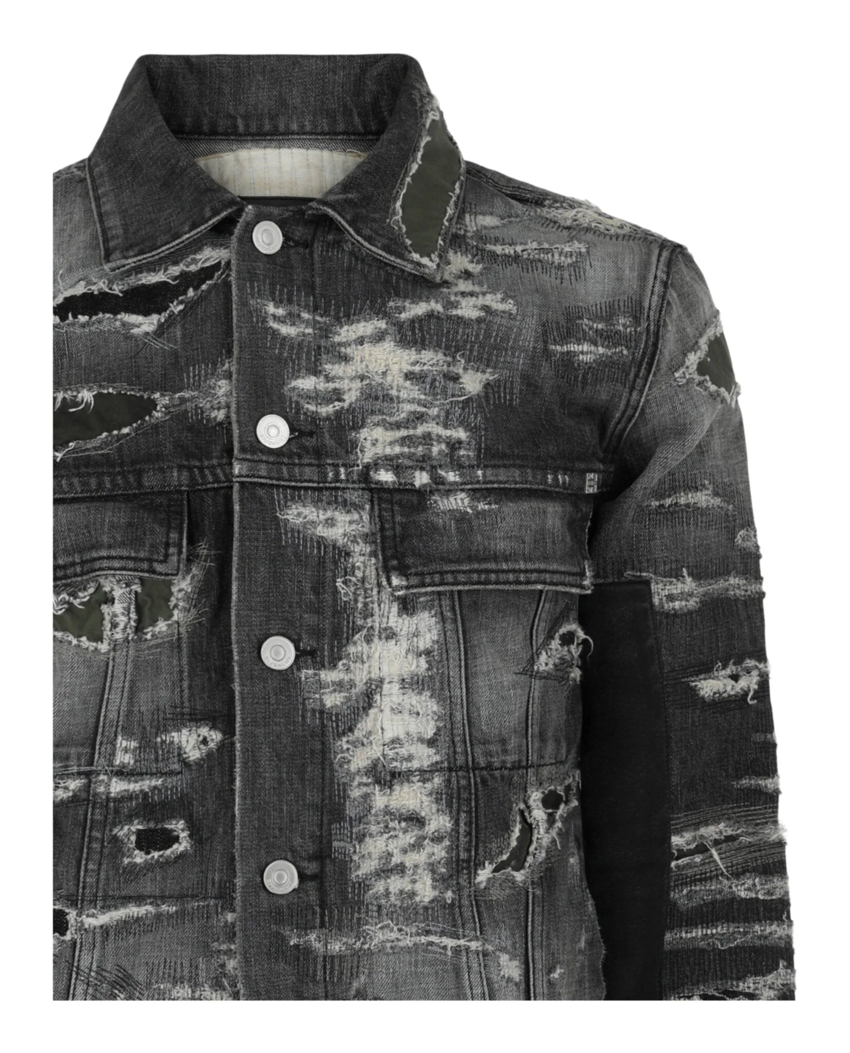 Givenchy Distressed Denim Jacket - Image 3