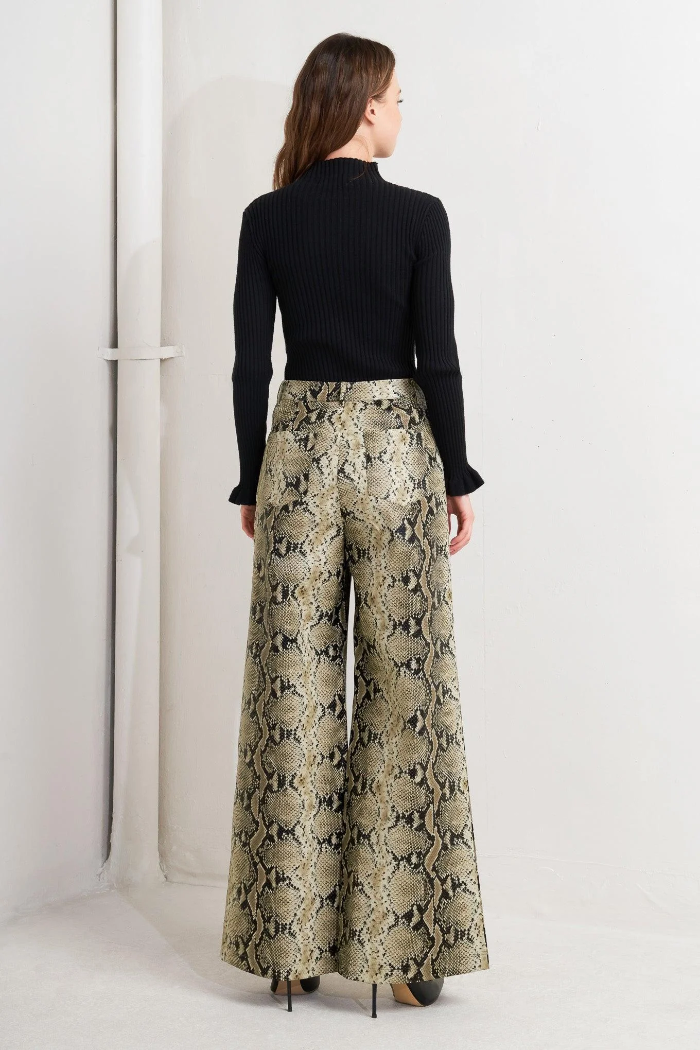 Glam Venom Faux Leather Pants - Image 4