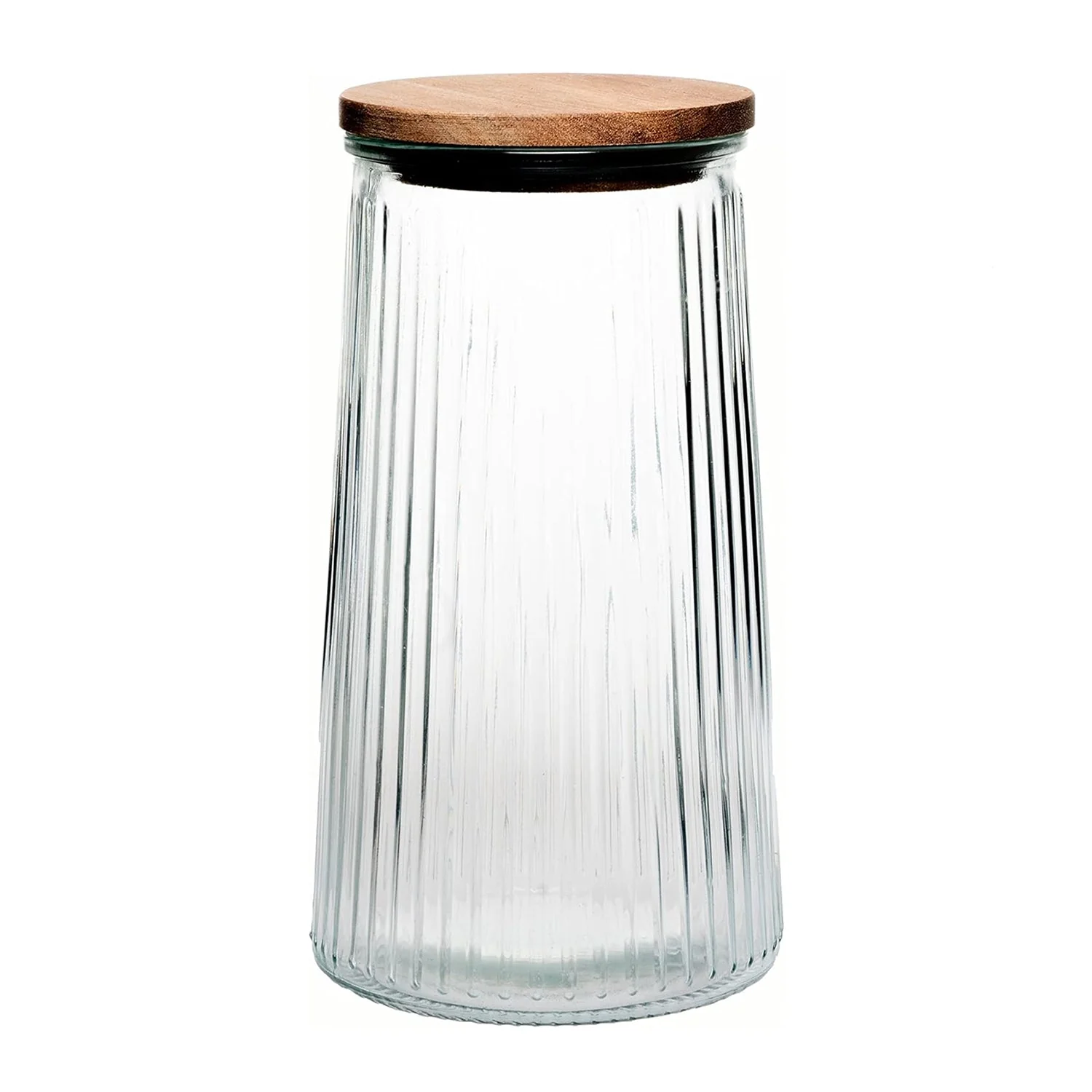 Jay Companies Glass Canisters Set Of 3 With Wooden Lids – 20.3Oz, 33.8Oz & 45.7Oz - Image 2