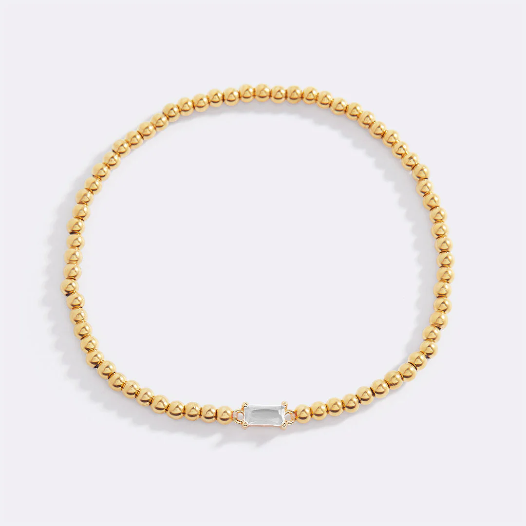 Mint & Lily Gold Beaded Birthstone Bracelet - Image 49