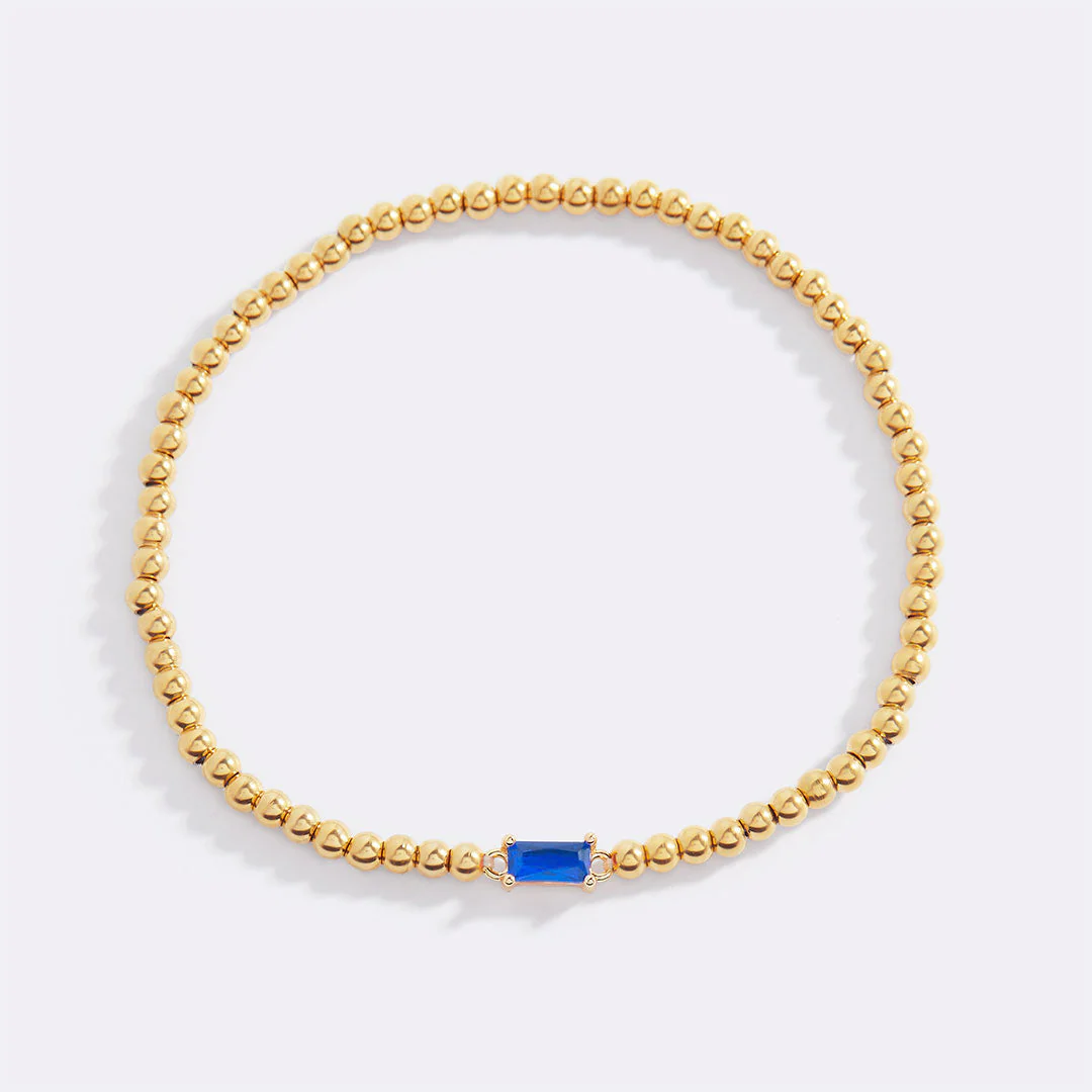 Mint & Lily Gold Beaded Birthstone Bracelet - Image 58