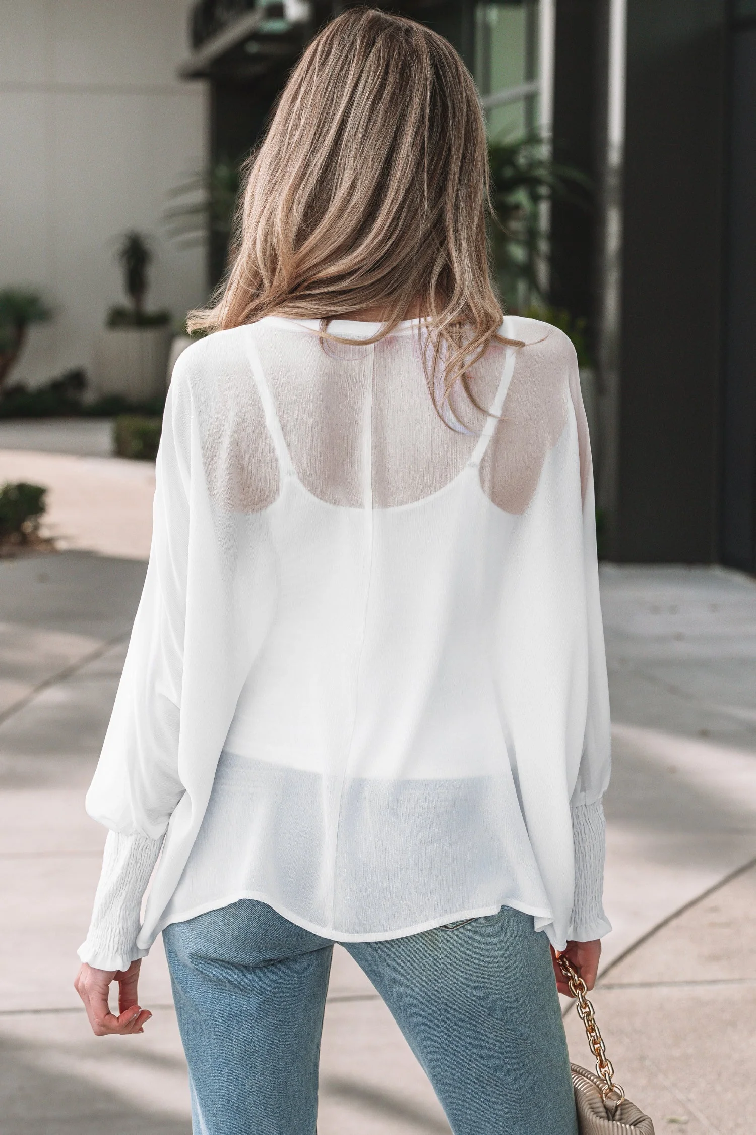 Threaded Pear Gwen Sleeve Dolman Blouse Long Sleeve Top - Image 2