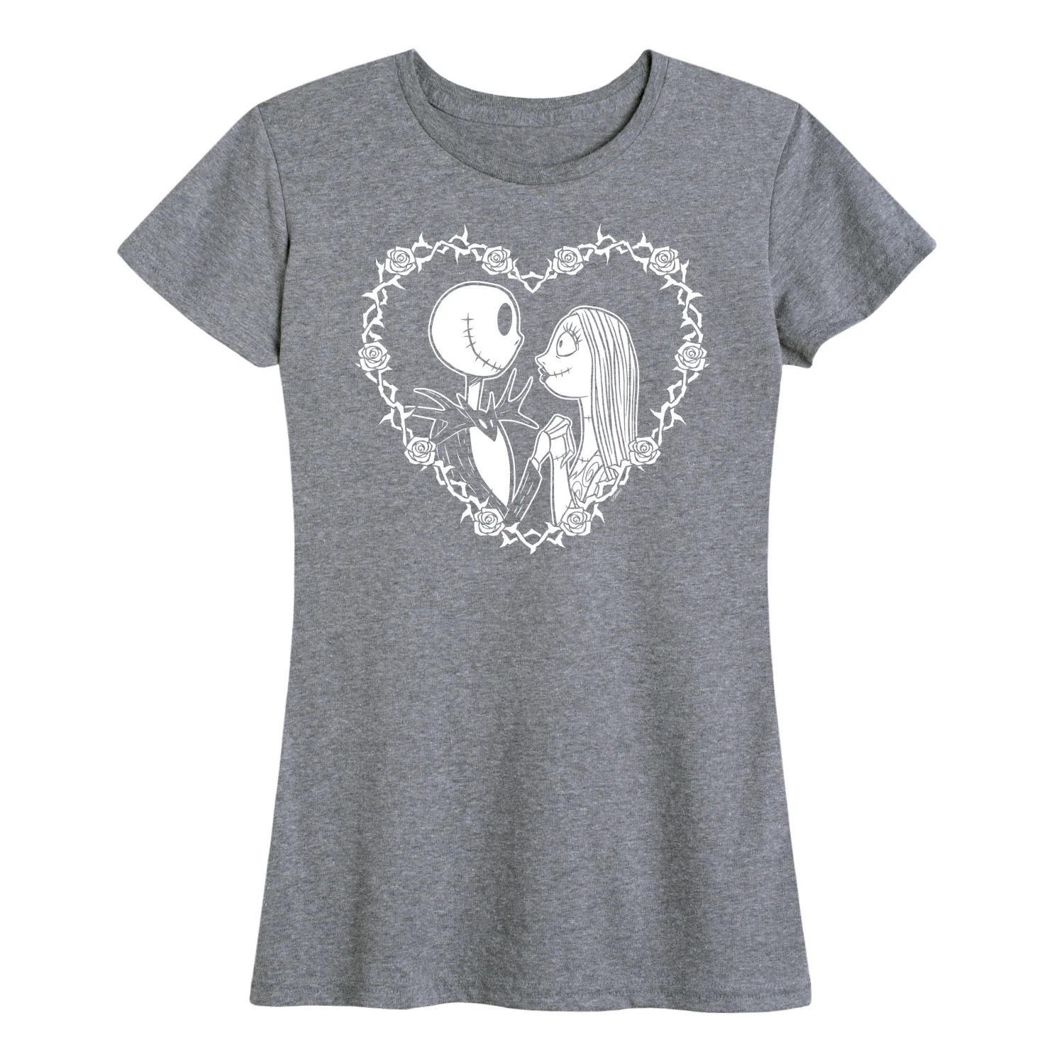 The Nightmare Before Christmas - Jack Sally Heart - Women's Short Sleeve Graphic T-Shirt - Image 3