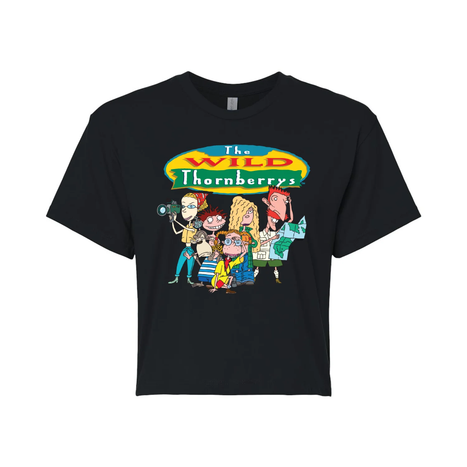 The Wild Thornberrys - Family Group - Juniors Cropped Graphic T-Shirt - Image 2