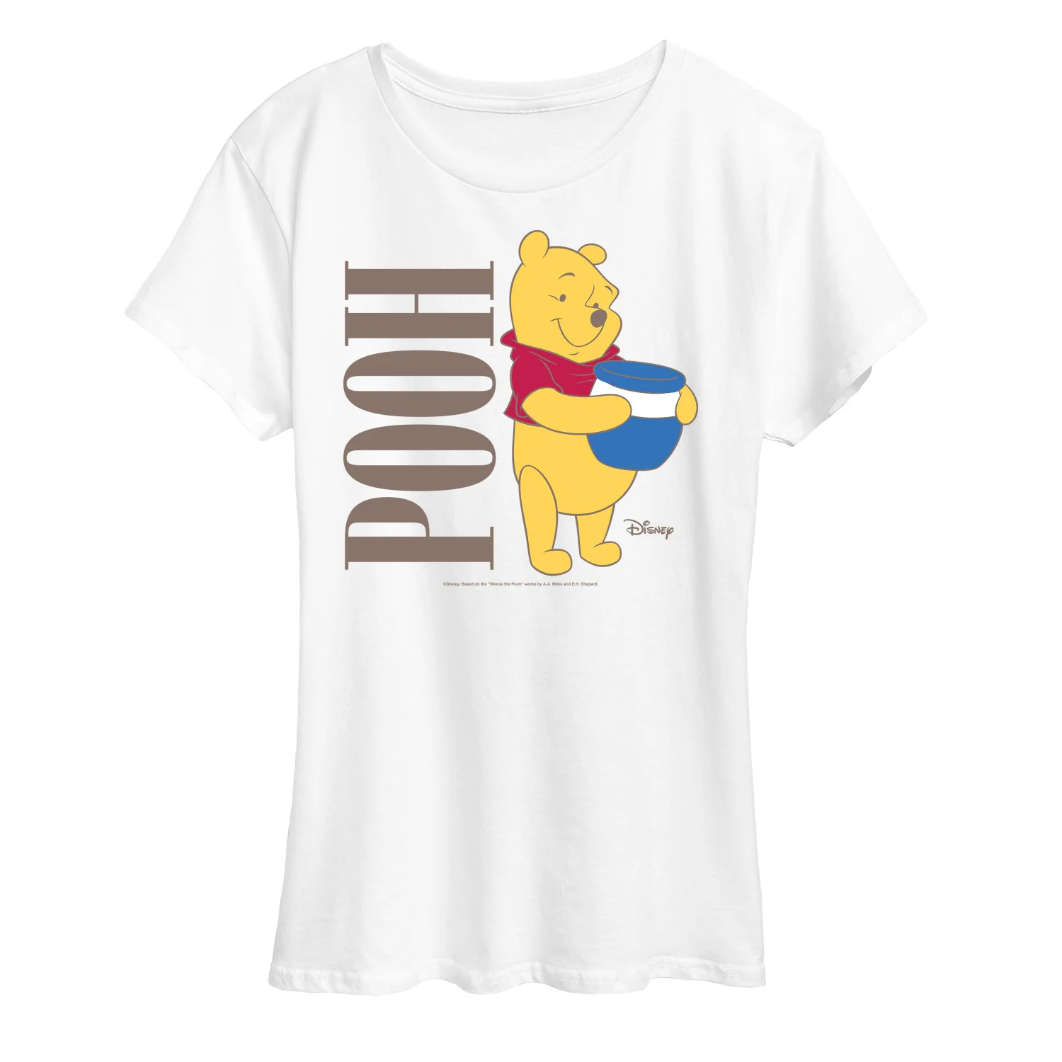 Winnie the Pooh - Pooh With Honey Jar - Women's Short Sleeve Graphic T-Shirt