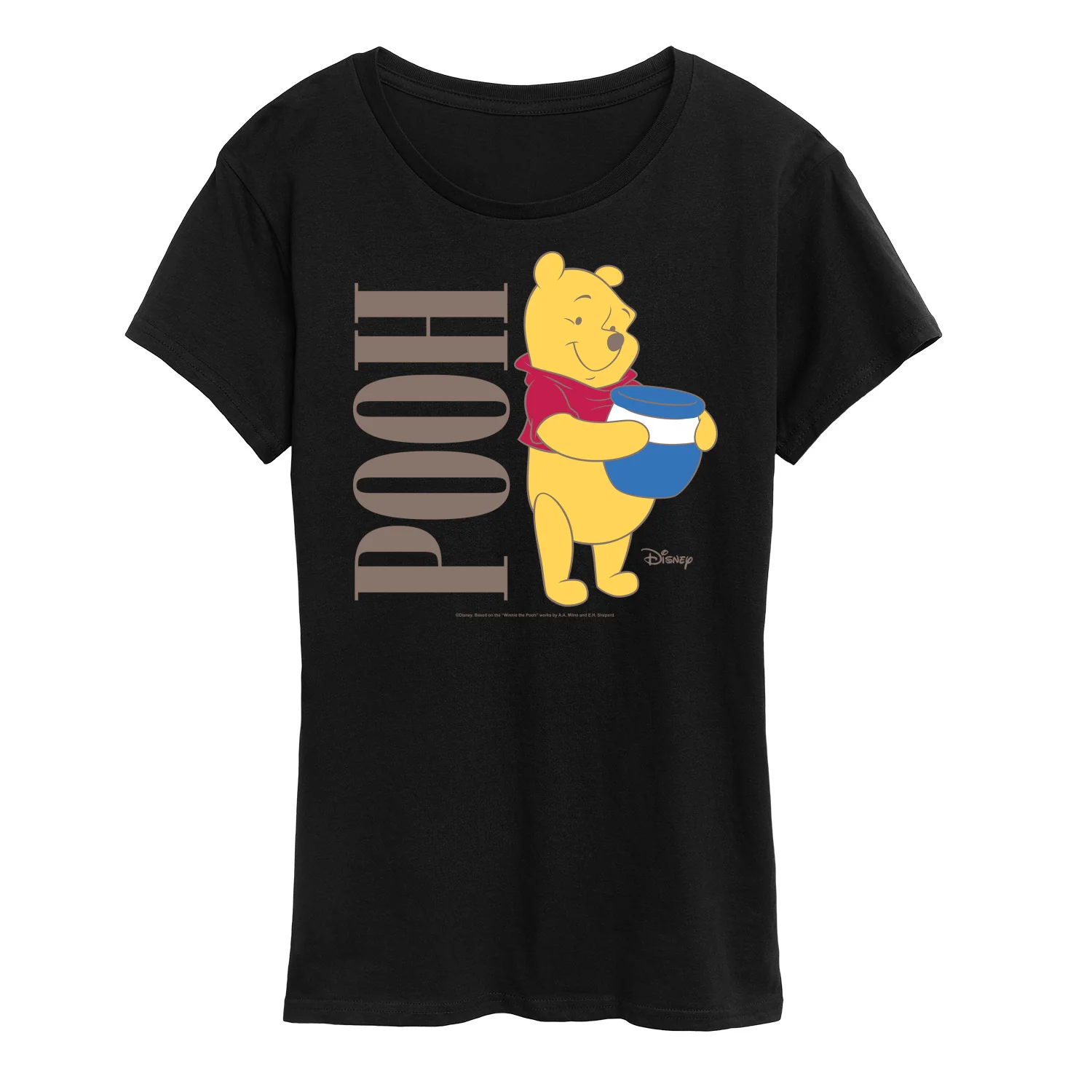 Winnie the Pooh - Pooh With Honey Jar - Women's Short Sleeve Graphic T-Shirt - Image 2