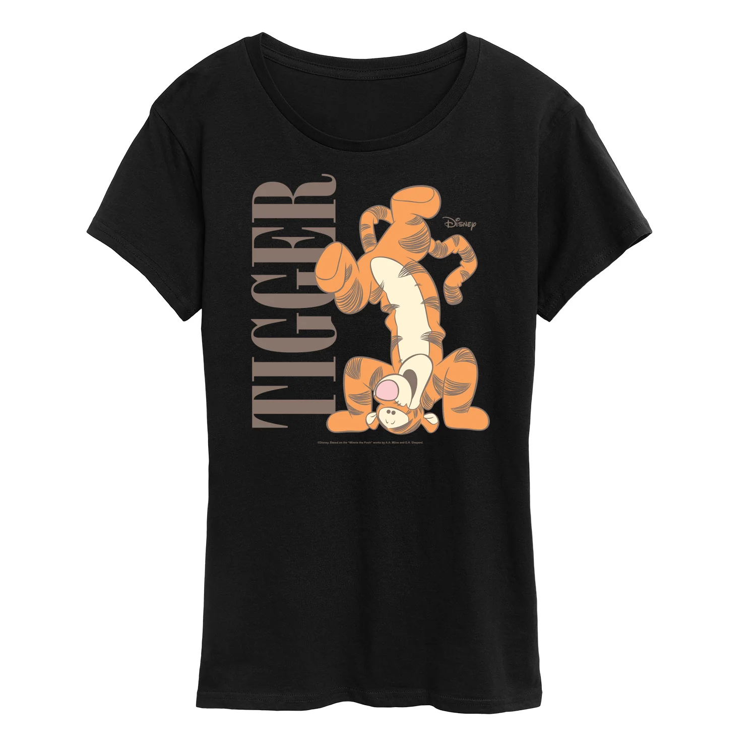 Winnie the Pooh -  Hand Stand Tigger - Women's Short Sleeve Graphic T-Shirt - Image 2