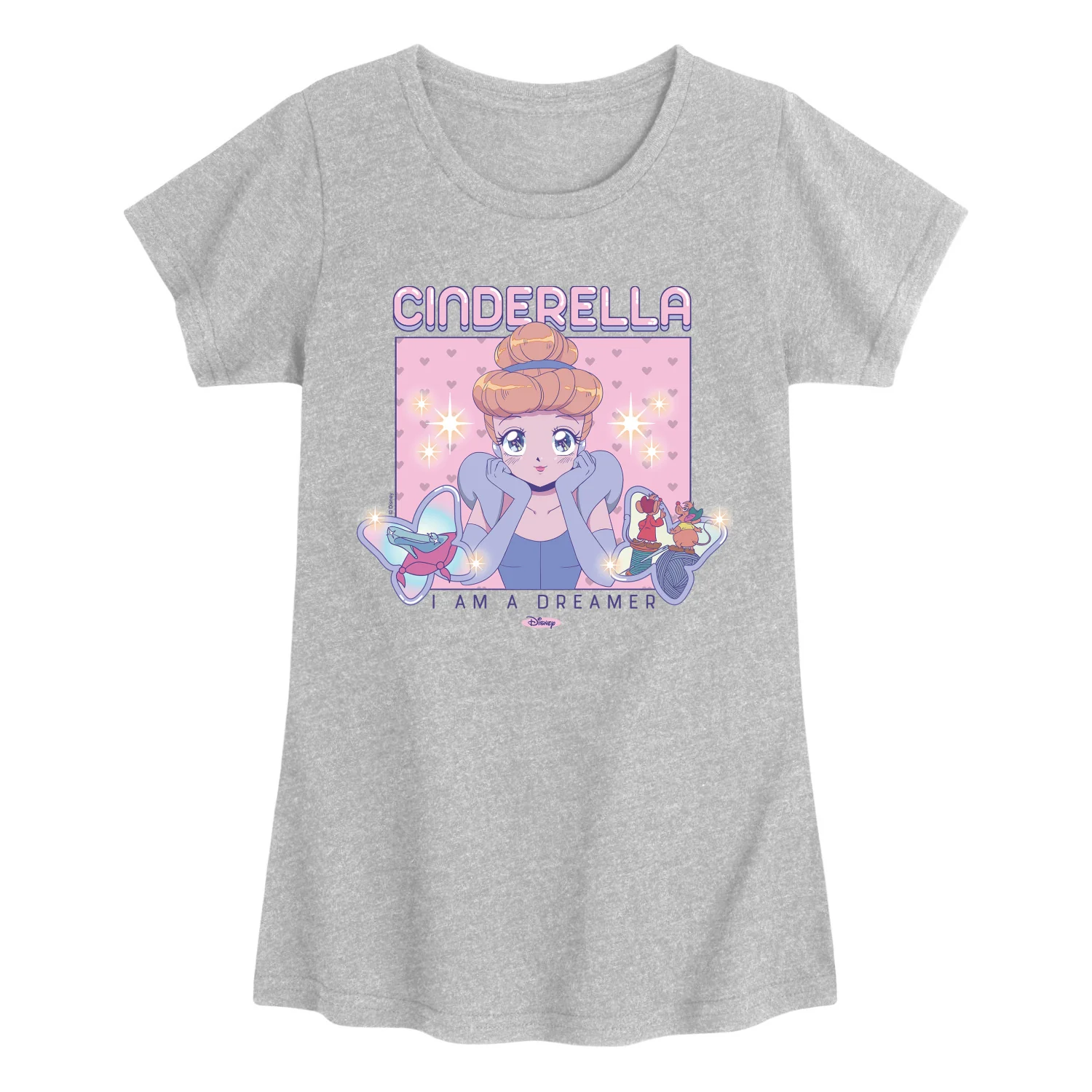Disney Princess - Cinderella I Am a Dreamer - Youth Girls Fitted Short Sleeve T-Shirt - Image 6