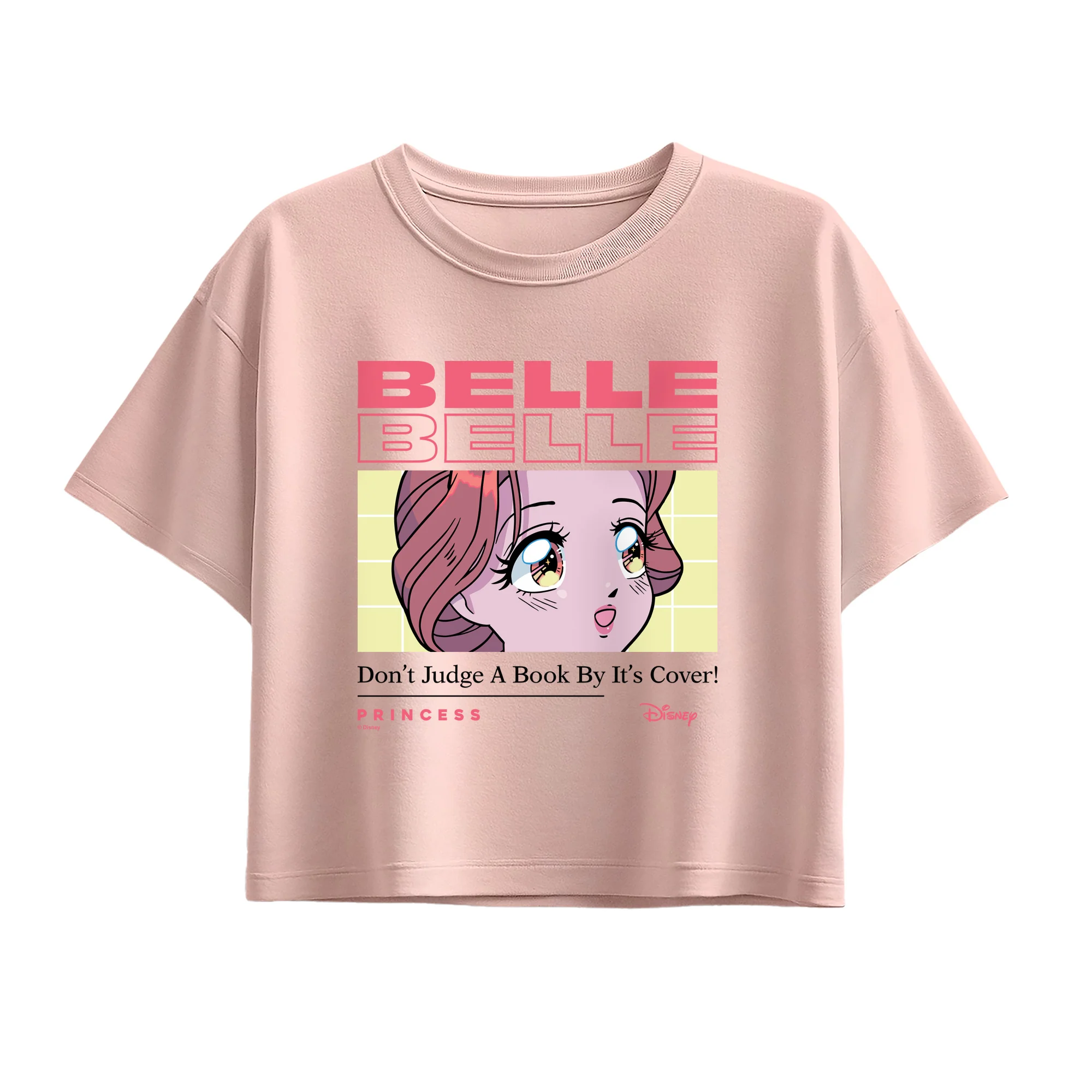 Disney Princess - Belle Don't Judge a Book - Youth Girls Boxy T-Shirt