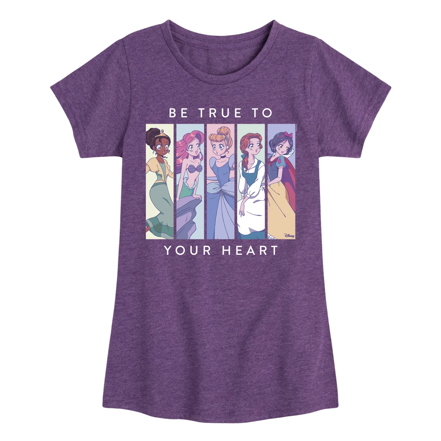 Disney Princess - Be True to Your Heart - Youth Girls Fitted Short Sleeve T-Shirt - Image 4