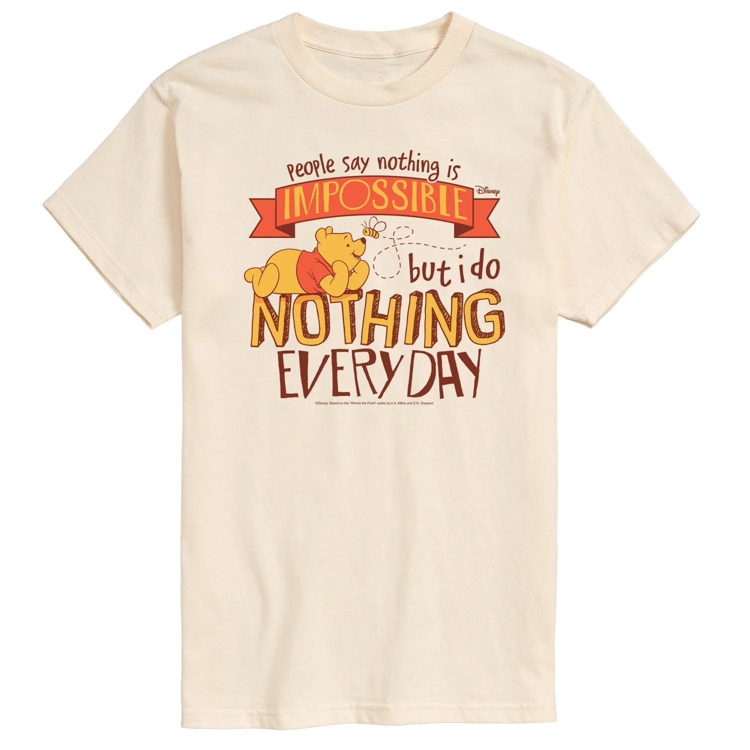 Winnie The Pooh - Nothing Is Impossible - Men's Short Sleeve Graphic T-Shirt - Image 2