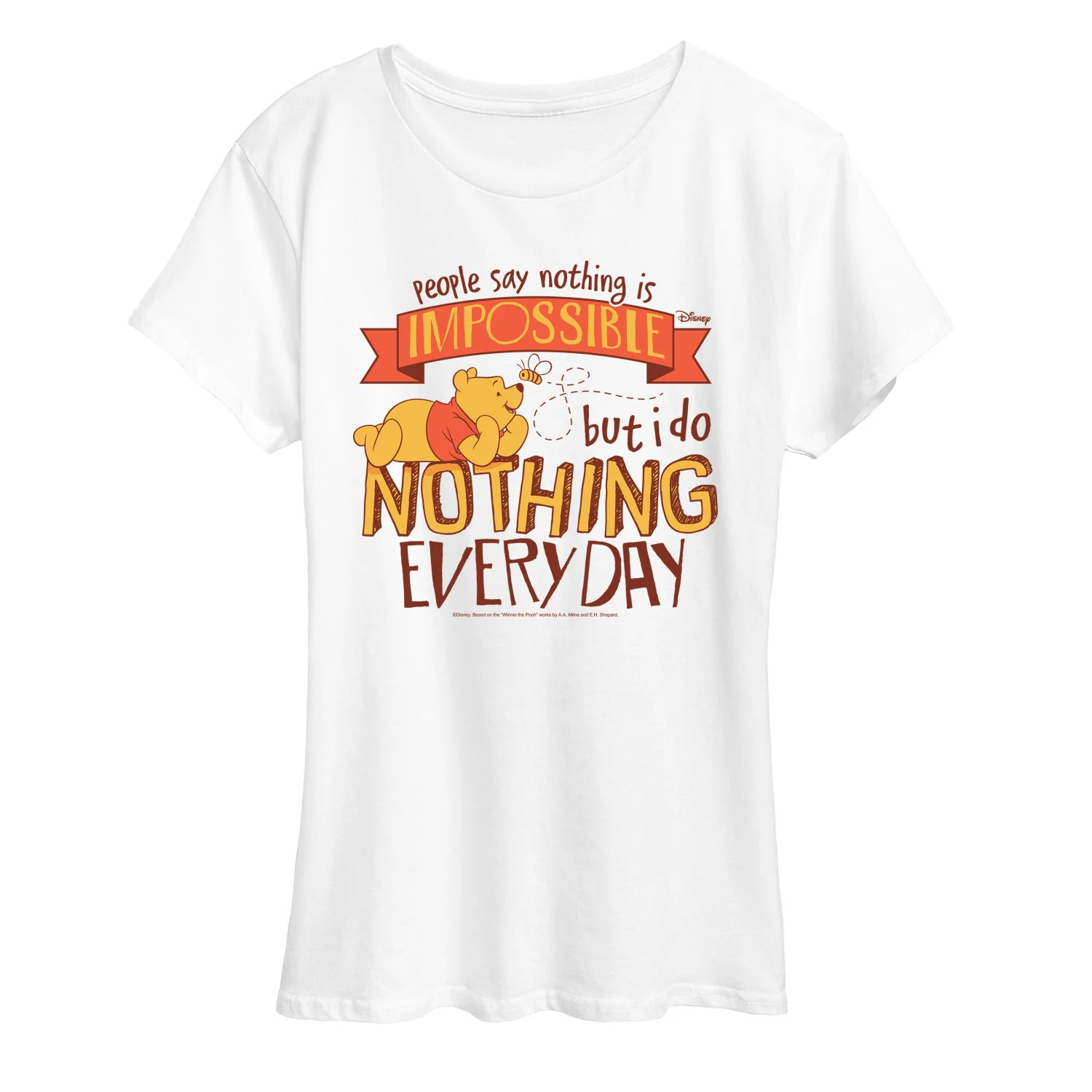 Winnie the Pooh - Nothing is Impossible - Women's Short Sleeve Graphic T-Shirt - Image 2
