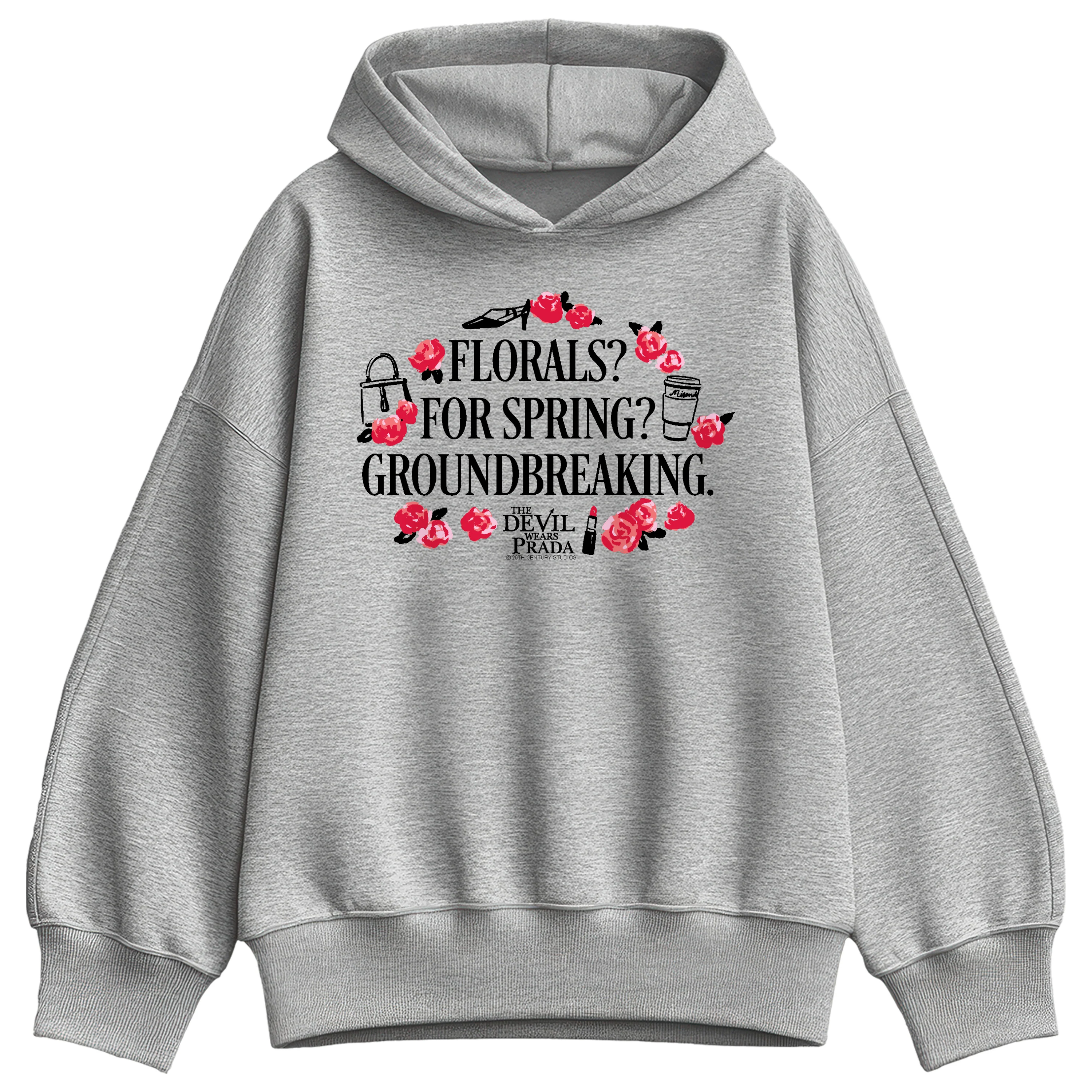 The Devil Wears Prada - Florals For Spring - Women's Oversized Fleece Hoodie Sweatshirt