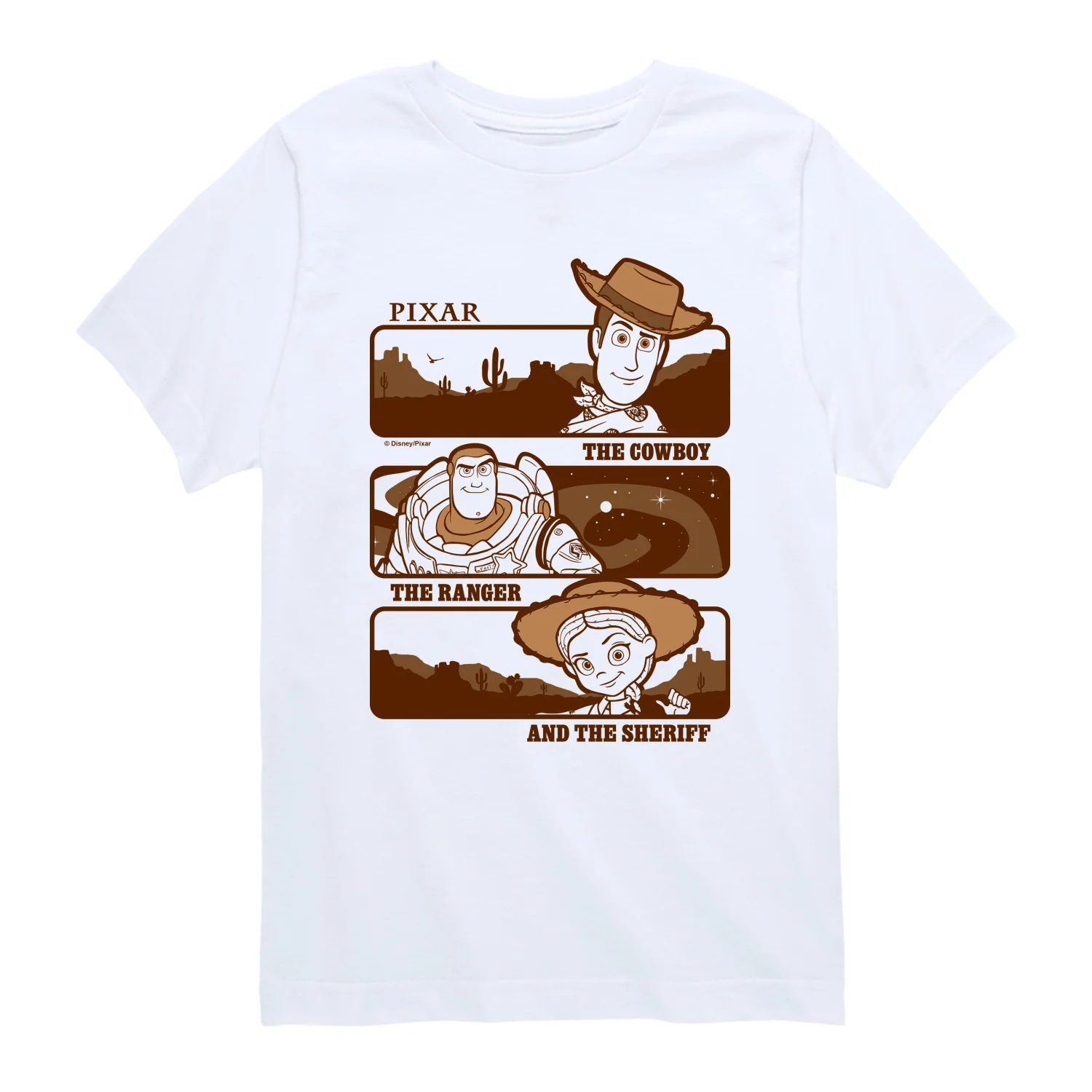 Toy Story 5 - The Cowboy, the Ranger, and the Sheriff - Youth and Toddler Boys Short Sleeve Graphic T-Shirt - Image 2