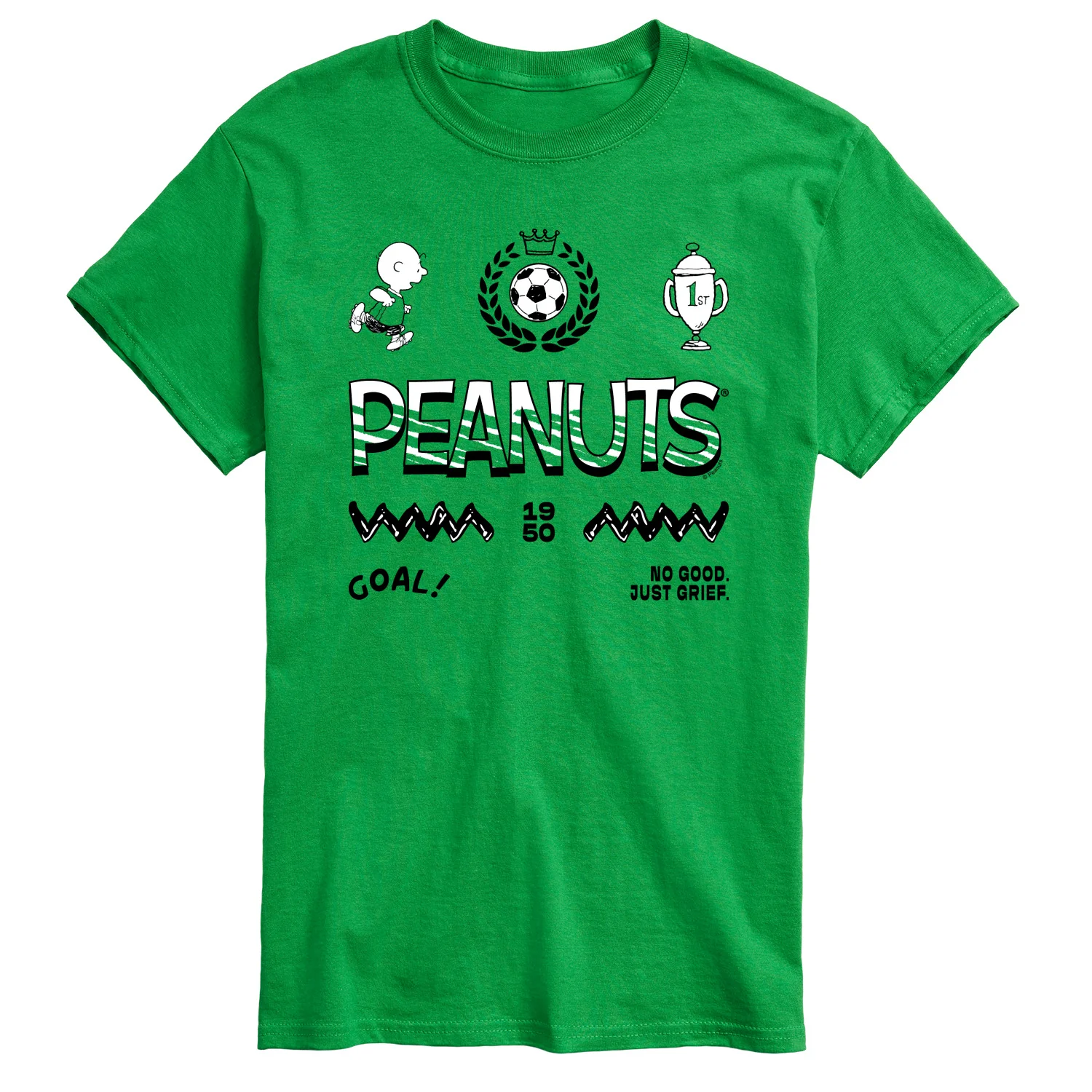 Peanuts - Charlie Brown Soccer Jersey - Men's Short Sleeve Graphic T-Shirt - Image 3