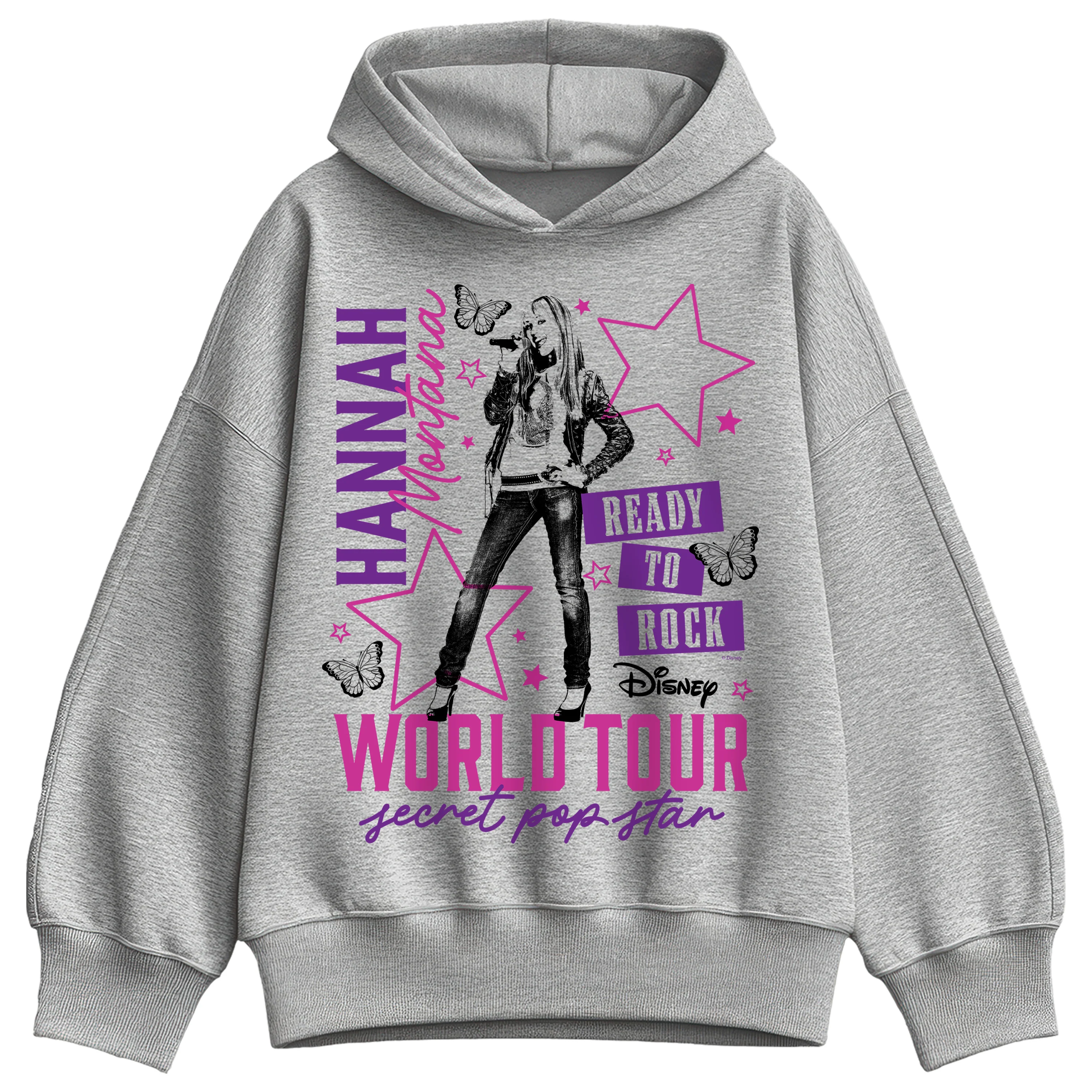 Hannah Montana - World Tour Concert - Women's Oversized Fleece Hoodie Sweatshirt - Image 2