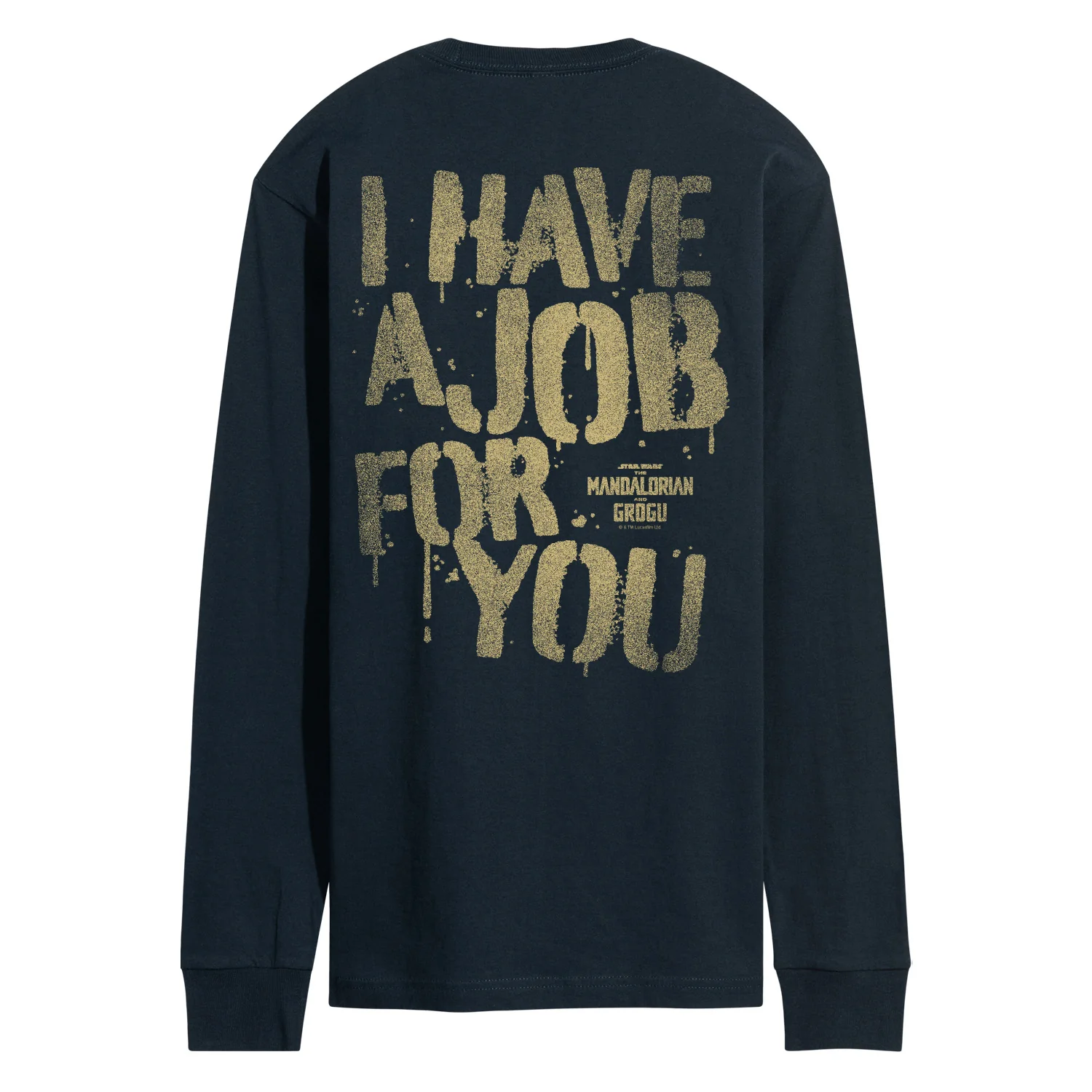 The Mandalorian And Grogu - Have Job For You - Men's Long Sleeve Graphic T-Shirt - Image 4