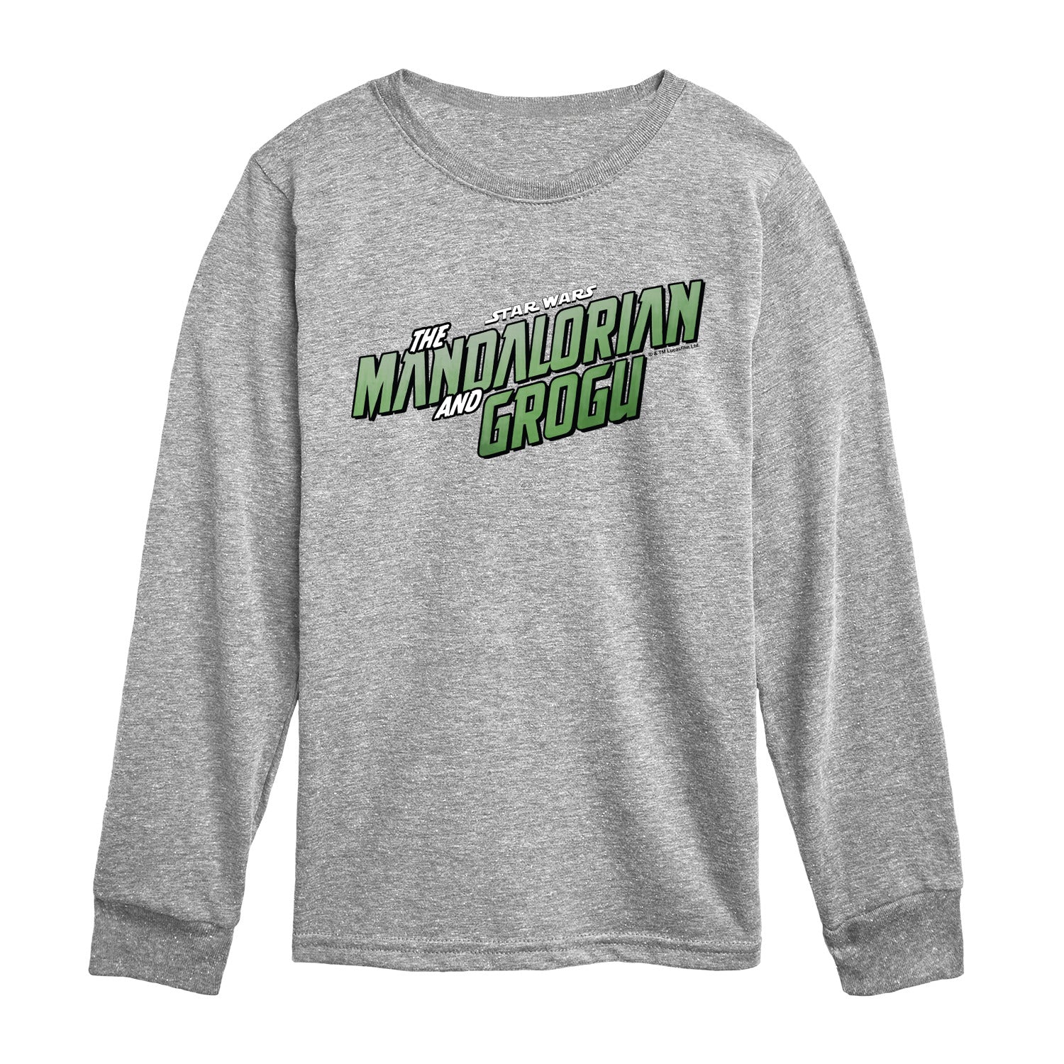 The Mandalorian And Grogu - Full Color Movie Logo - Youth Boys Long Sleeve Graphic T-Shirt - Image 2